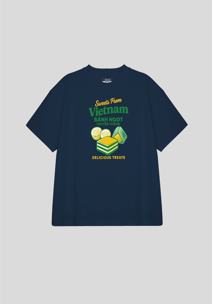 Áo thun hình in phom Boxy - SaiGon Dinner T-shirt