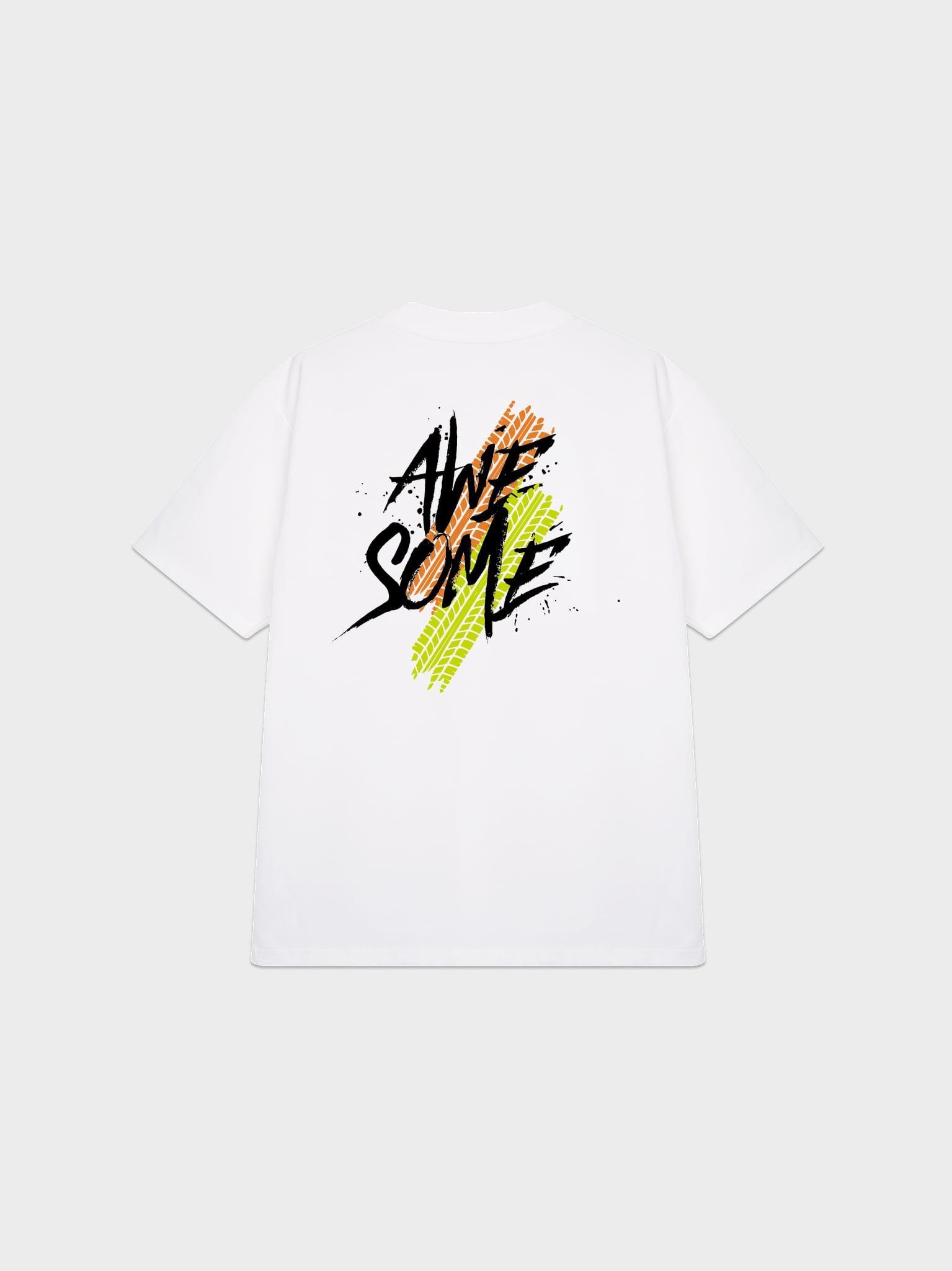 Áo Thun Nam Oversize Graphic AWESOME LIMEORANGE
