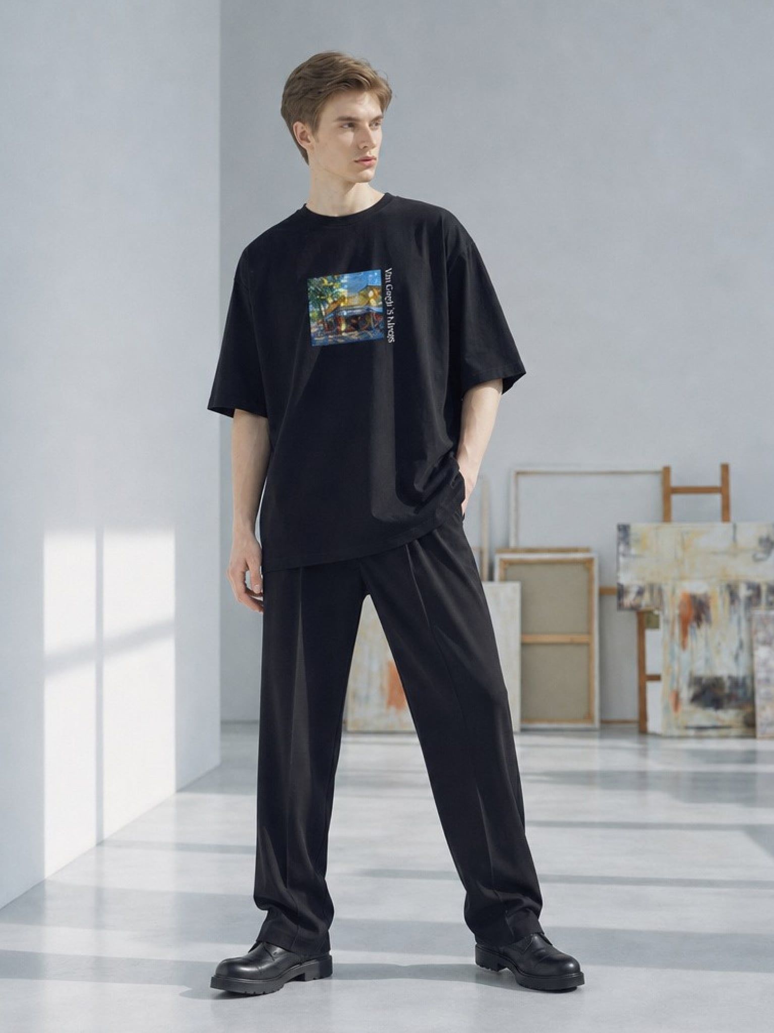 Áo Thun Cao Cấp Unisex Graphic VBAL T-Shirt Ver.2 LIMEORANGE - Đen