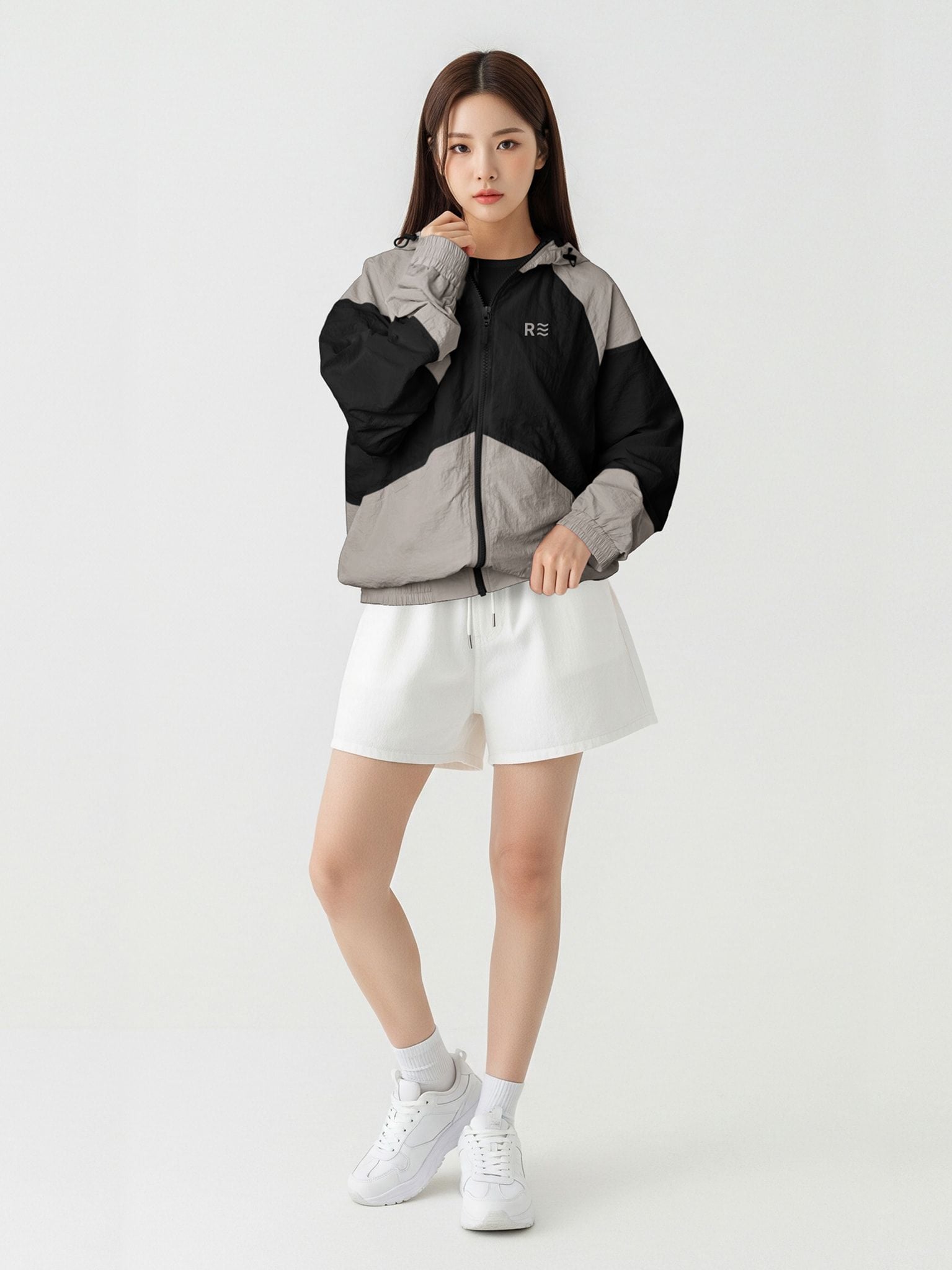ÁO KHOÁC DÙ NHĂN NAM  NỮ FORM RỘNG - Flight Windbreaker Ver.2 - Xám