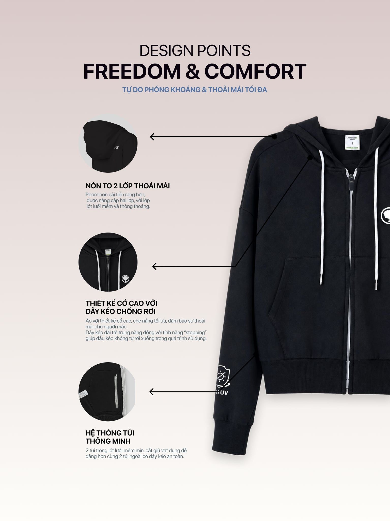 Hoodie Wings Crop Áo Khoác Nữ Chống Nắng Hoodie Wings Crop