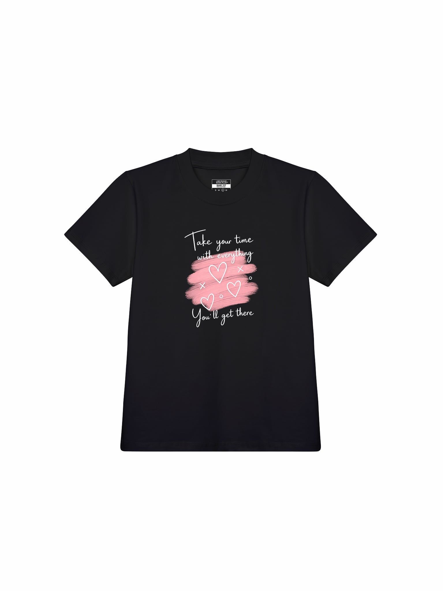 Áo Thun Baby Fit Graphic Take Your Time With Everything LIMEORANGE