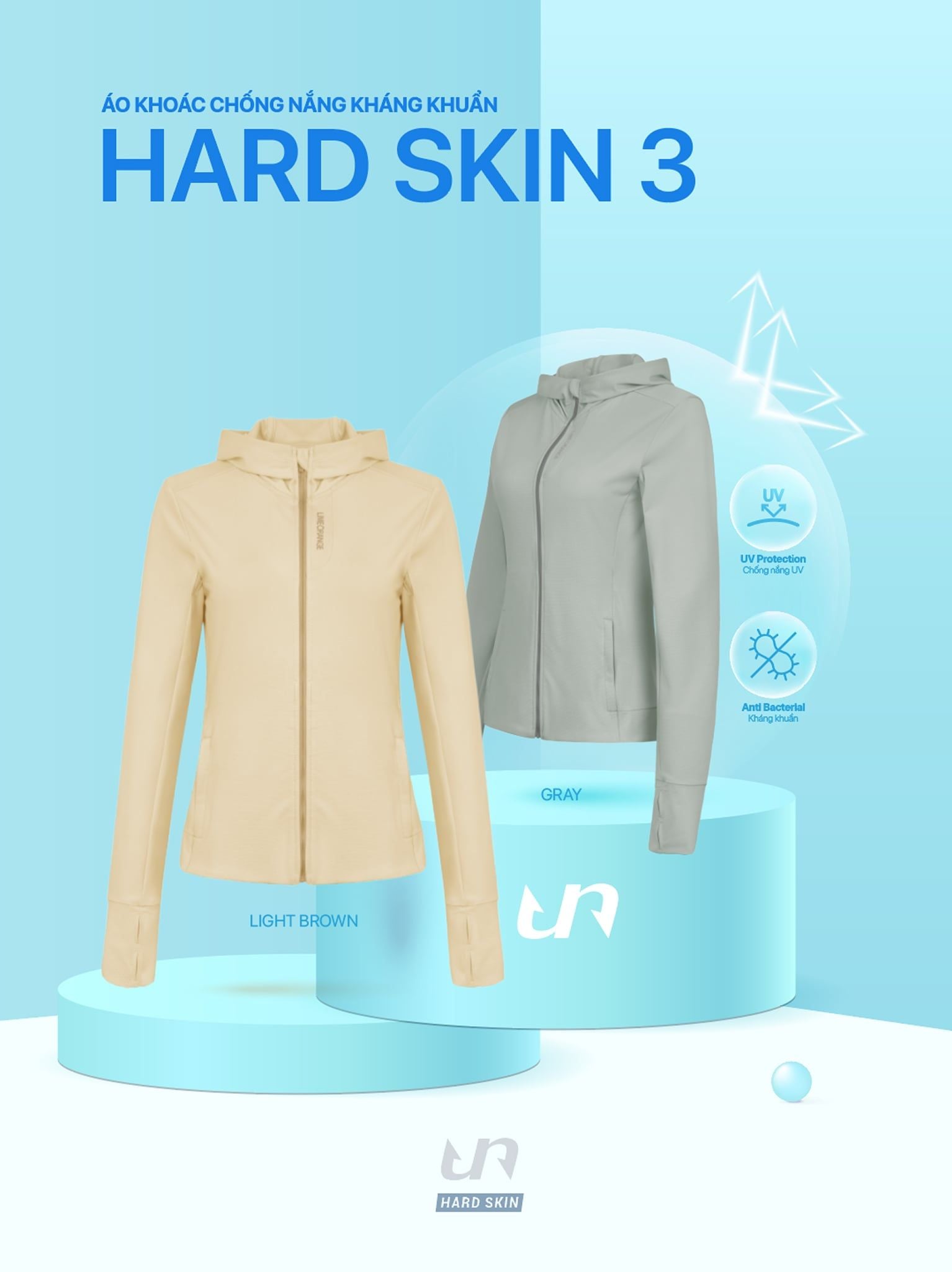 Áo khoác nữ chống nắng chống tia UV siêu nhẹ vải co giãn kháng khuẩn Air Hoodie Hardskin 3