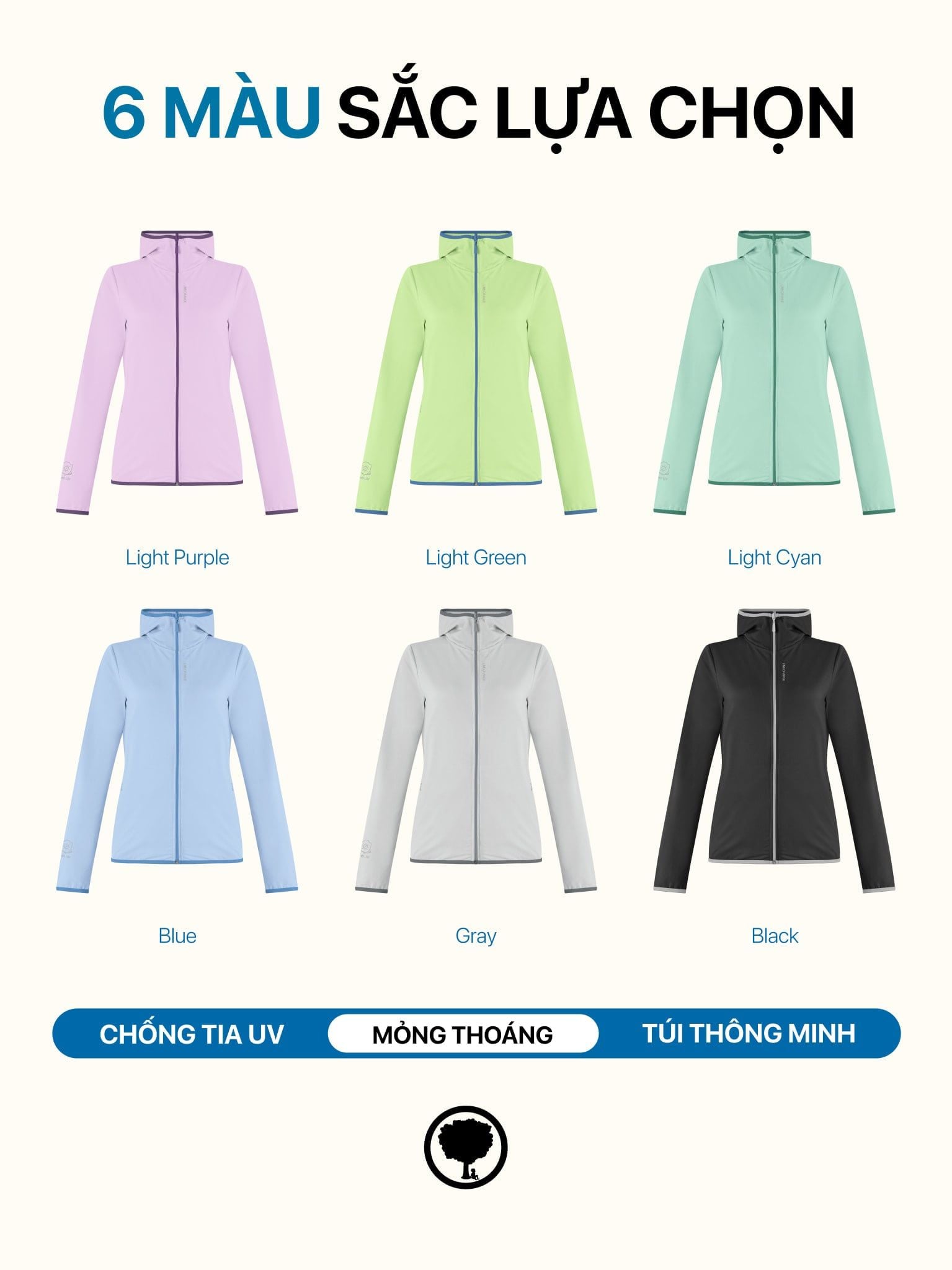 Áo khoác siêu nhẹ chặn tia UV - AIR HOODIE 7