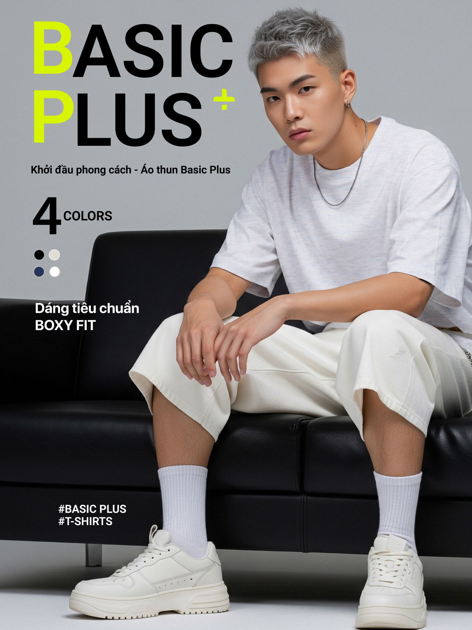 Áo Thun Trơn Nam Nữ Boxy Fit Cotton 250gsm - Boxy Fit for Basic Plus 5