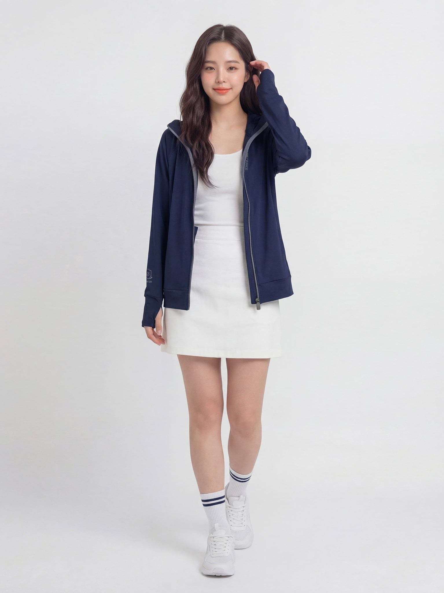 Áo khoác chống nắng chống tia UV - UV SUNSCREEN HOODIE - Xanh Navy