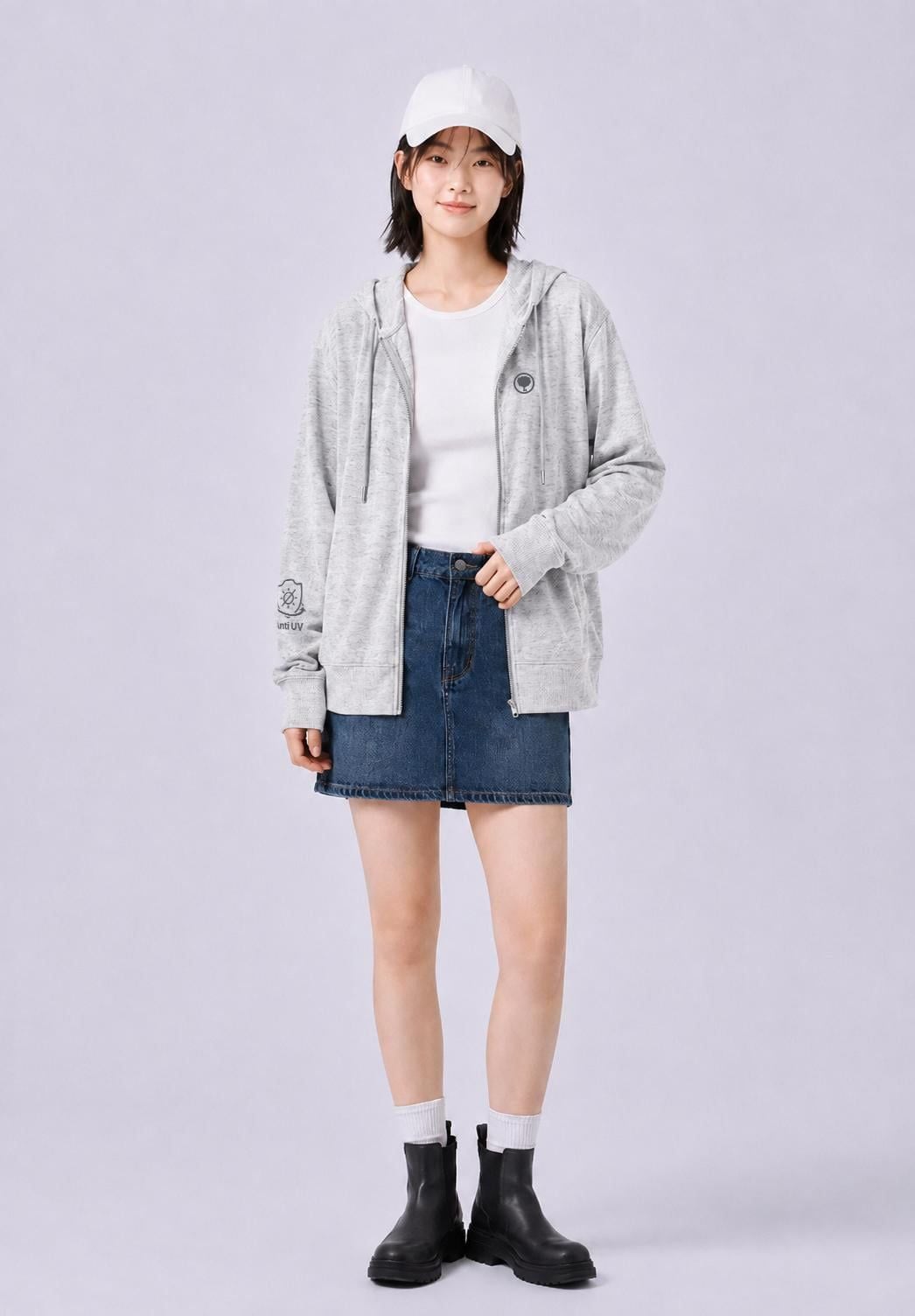 Áo Khoác Cotton Unisex form rộng BASIC STORY HOODIE