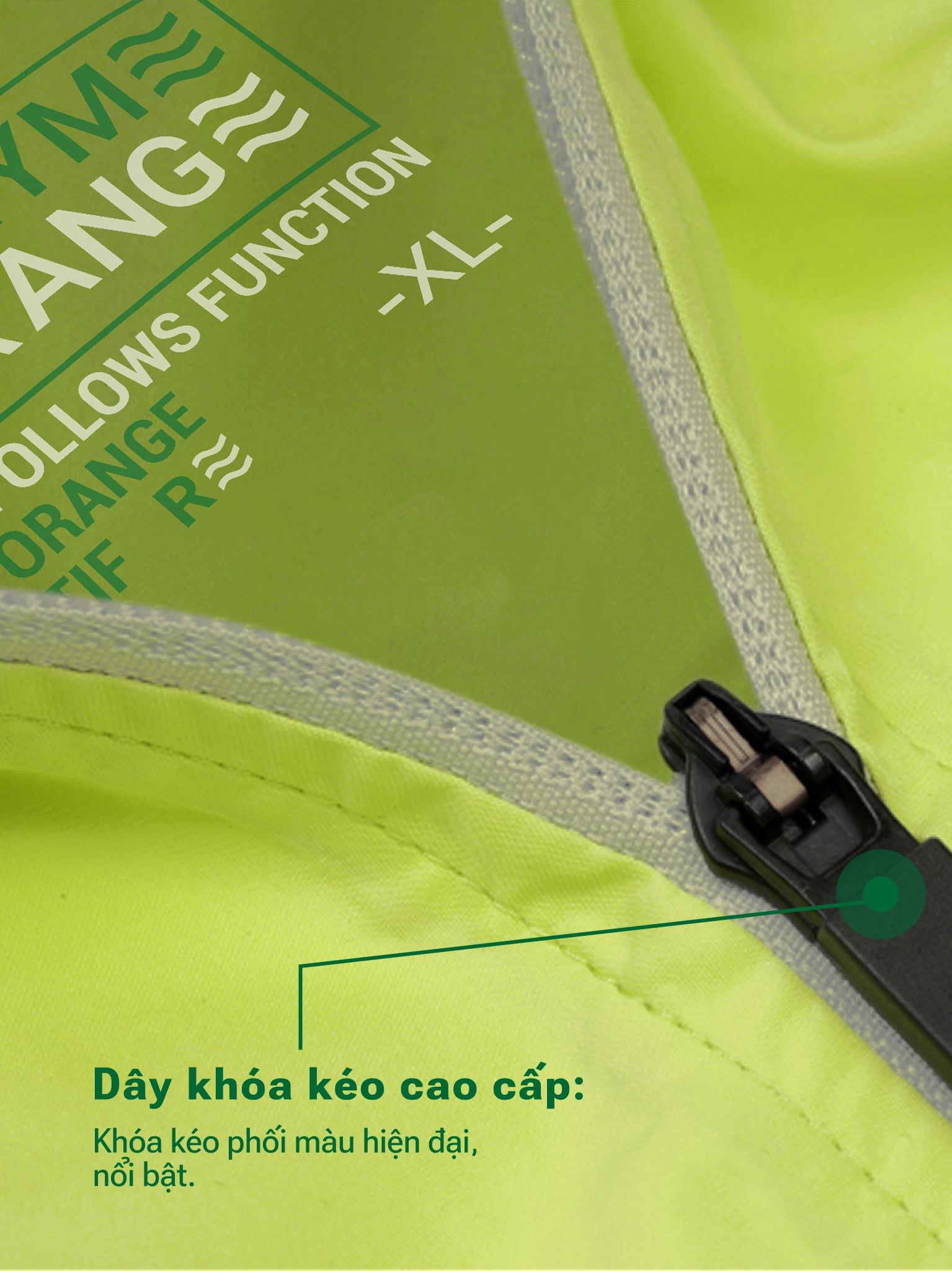 Áo Khoác Dù Nữ Dáng Lửng Chống Nắng Trượt Nước Windstopper 10 LIMEORANGE