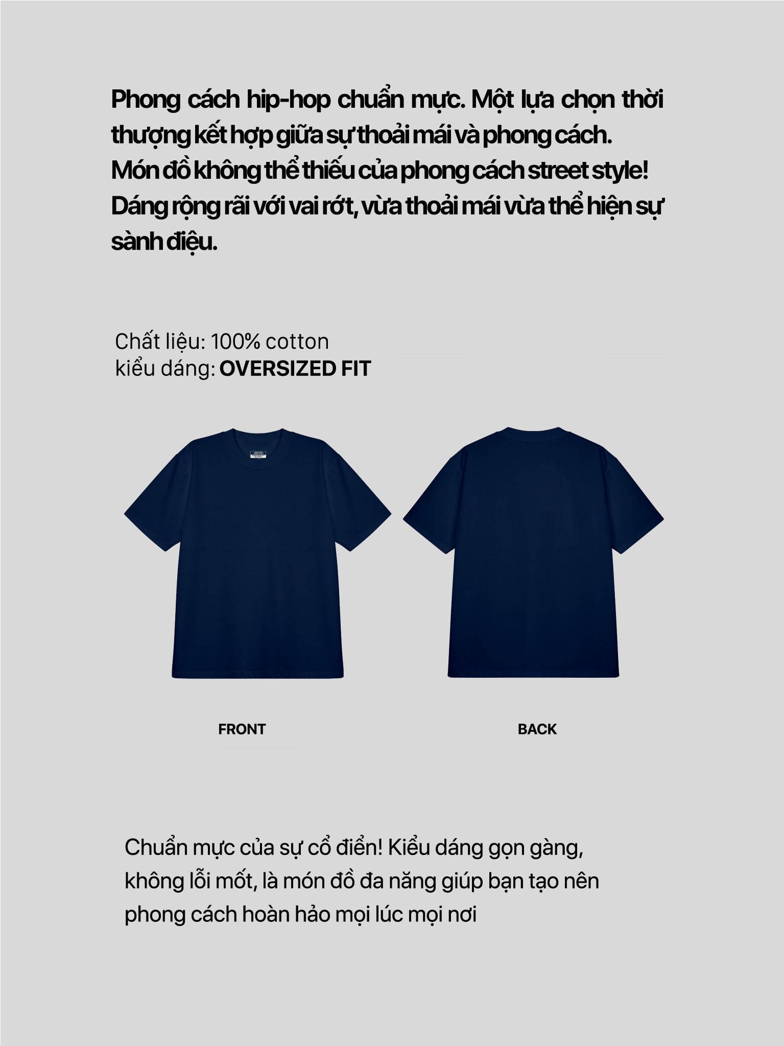 Áo Thun Nam Nữ Phom Rộng Oversize Fit Cotton 230gsm - Oversize for Basic Plus 5