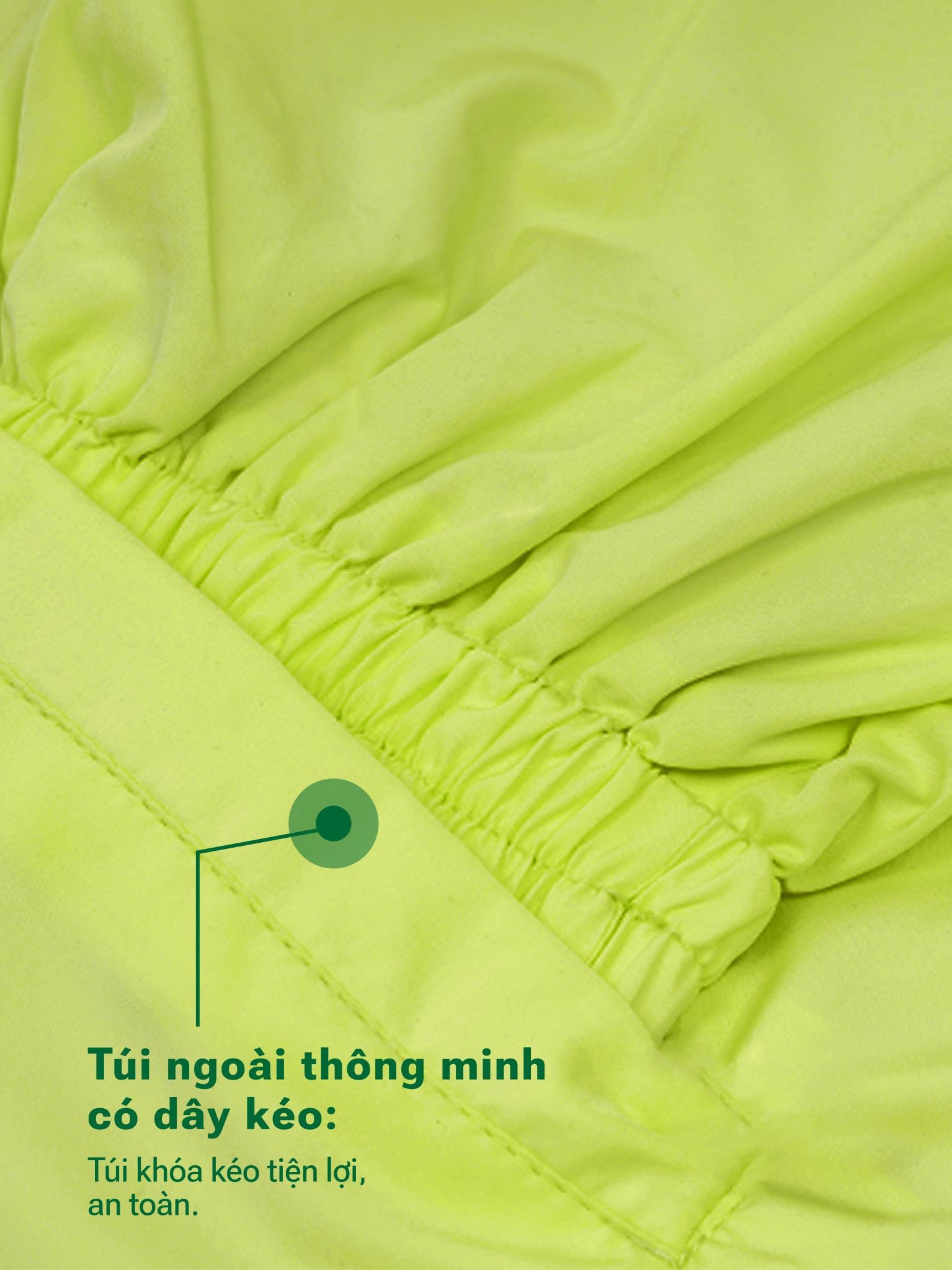 Áo Khoác Dù Nữ Dáng Lửng Chống Nắng Trượt Nước Windstopper 10 LIMEORANGE