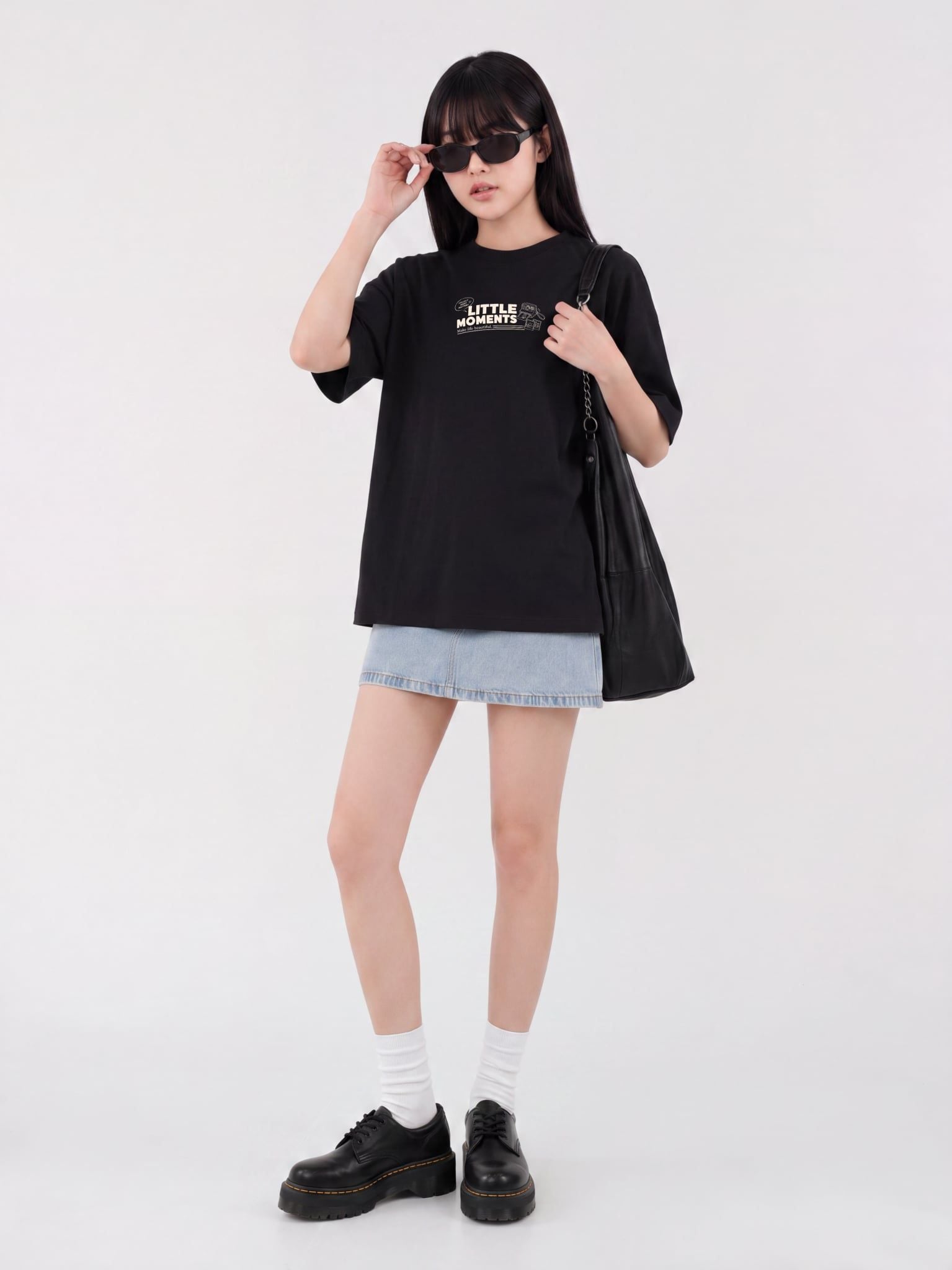 Áo thun Unisex Nam Nữ Boxy Fit Form Rộng Graphic Little Moments LIMEORANGE