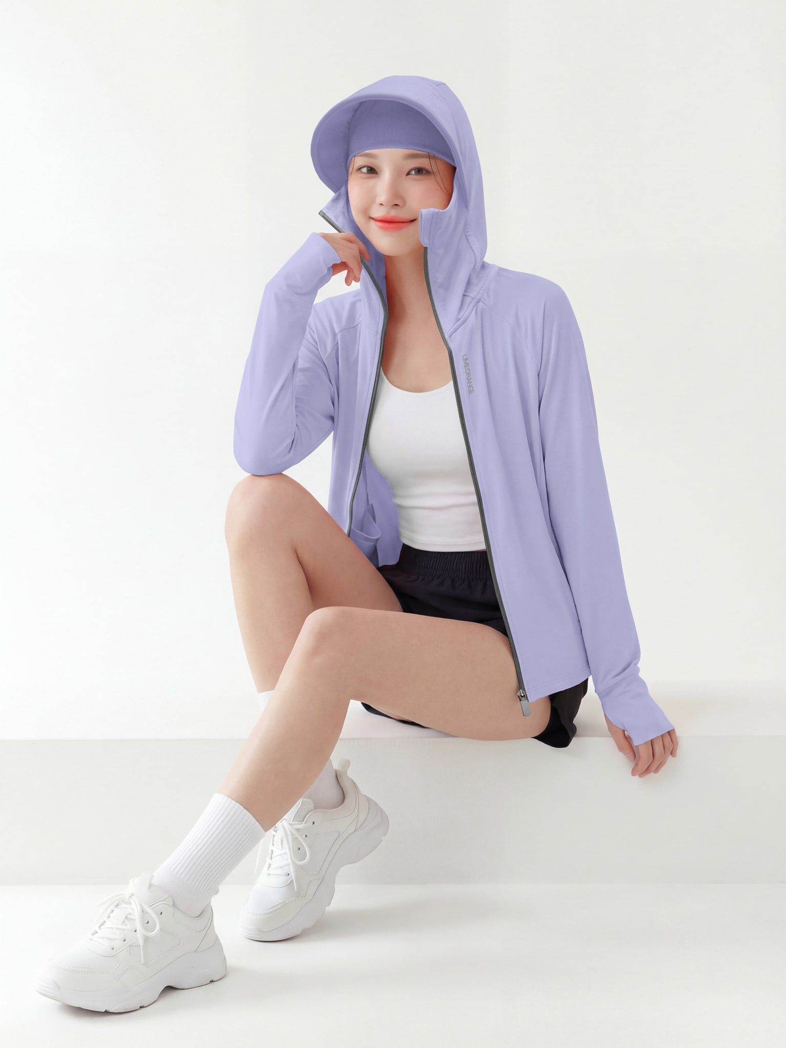 Áo khoác chống nắng chống tia UV - UV SUNSCREEN HOODIE - Tím