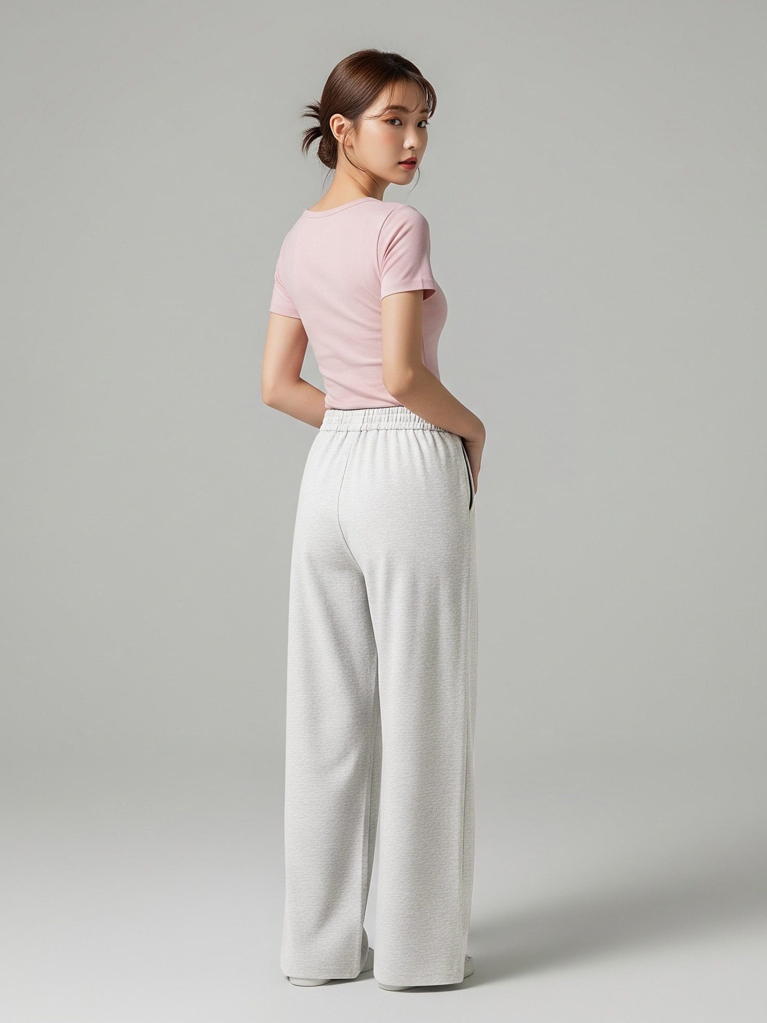 Quần Jogger Thun Basic - Basic Sweatpants - Xám Nhạt