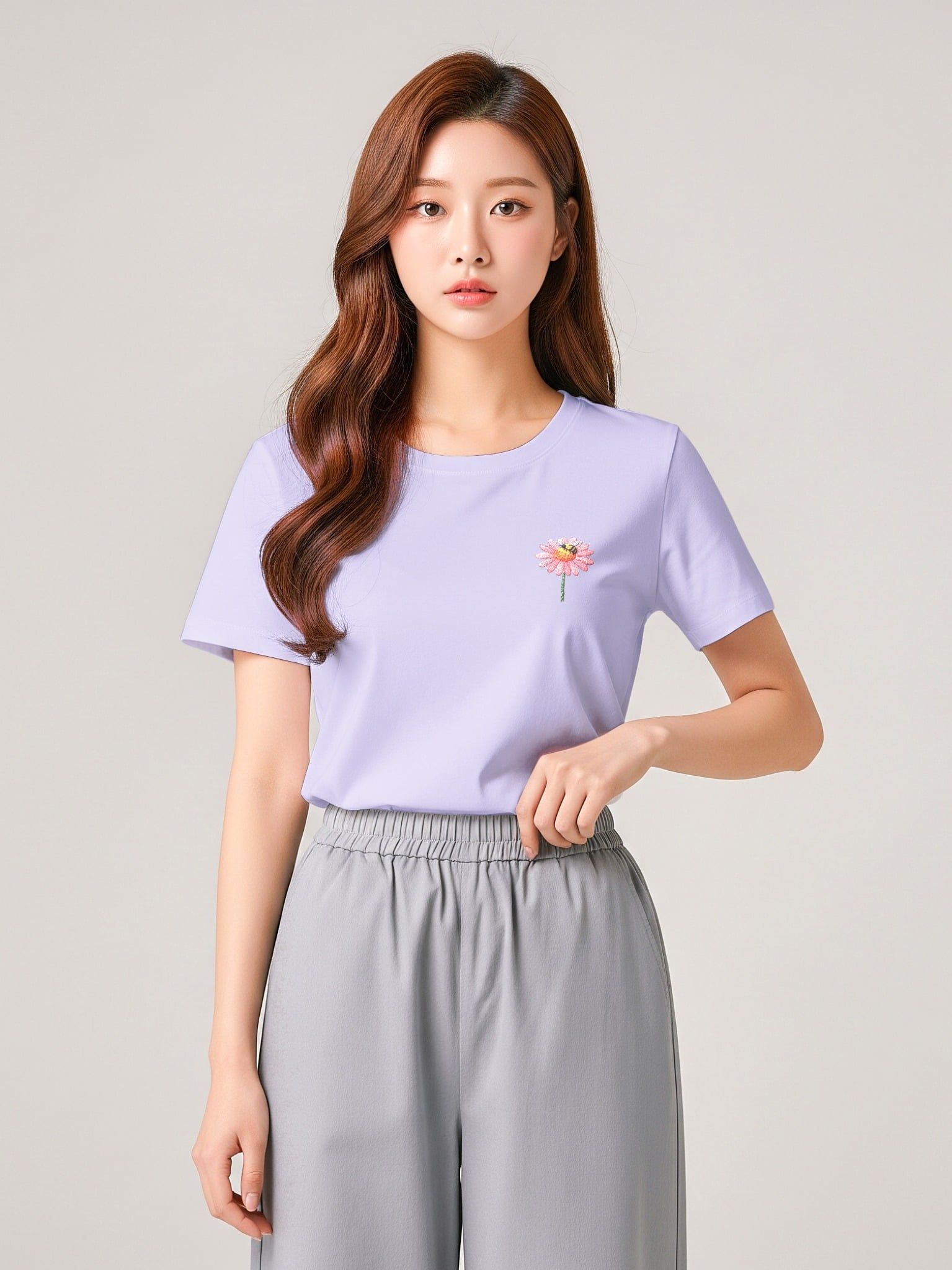 Áo thun hình in nữ - Floral Whispers T-shirt