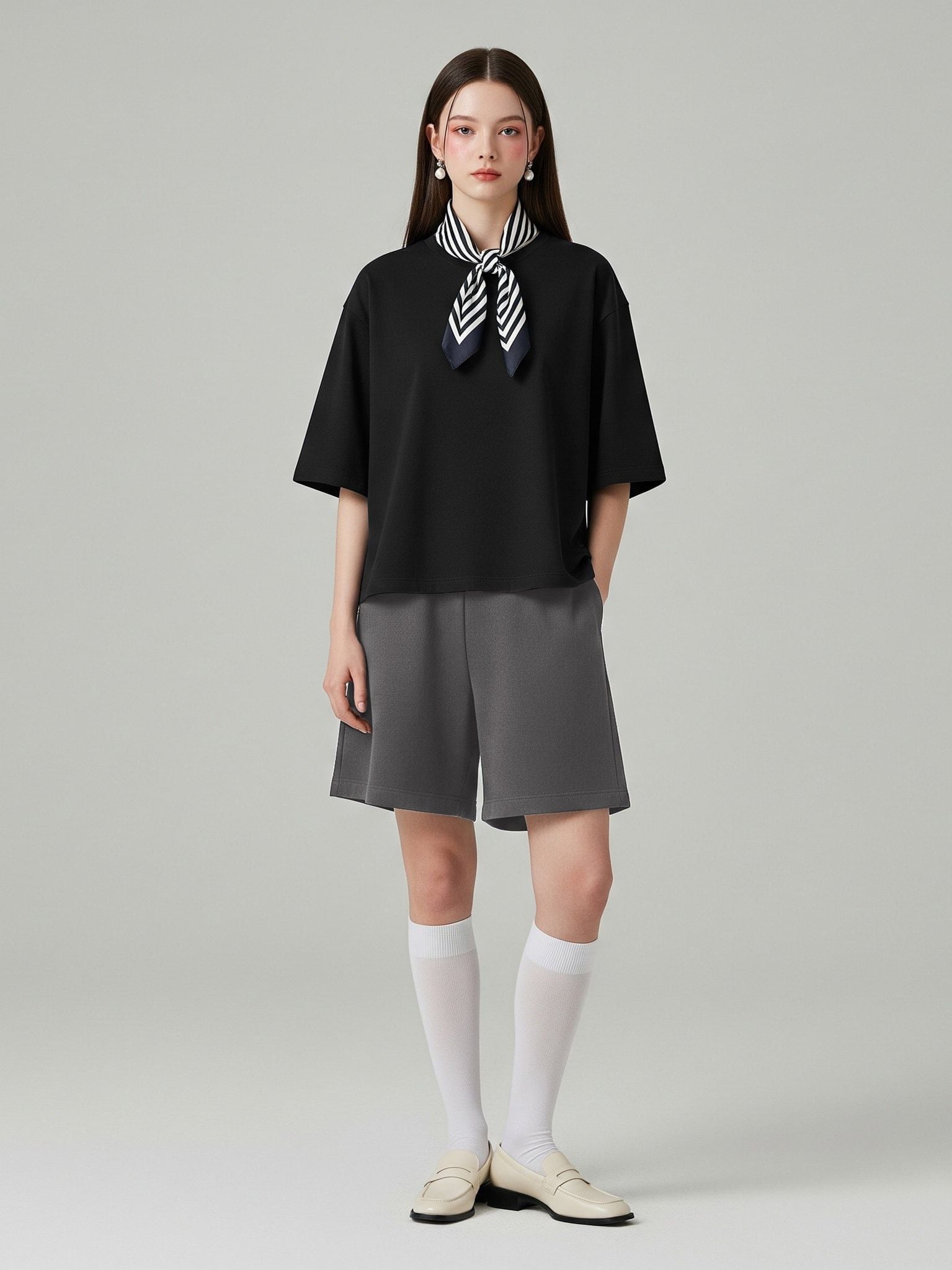 Áo Thun Trơn Nam Nữ Boxy Fit Cotton 250gsm - Boxy Fit for Basic Plus 5