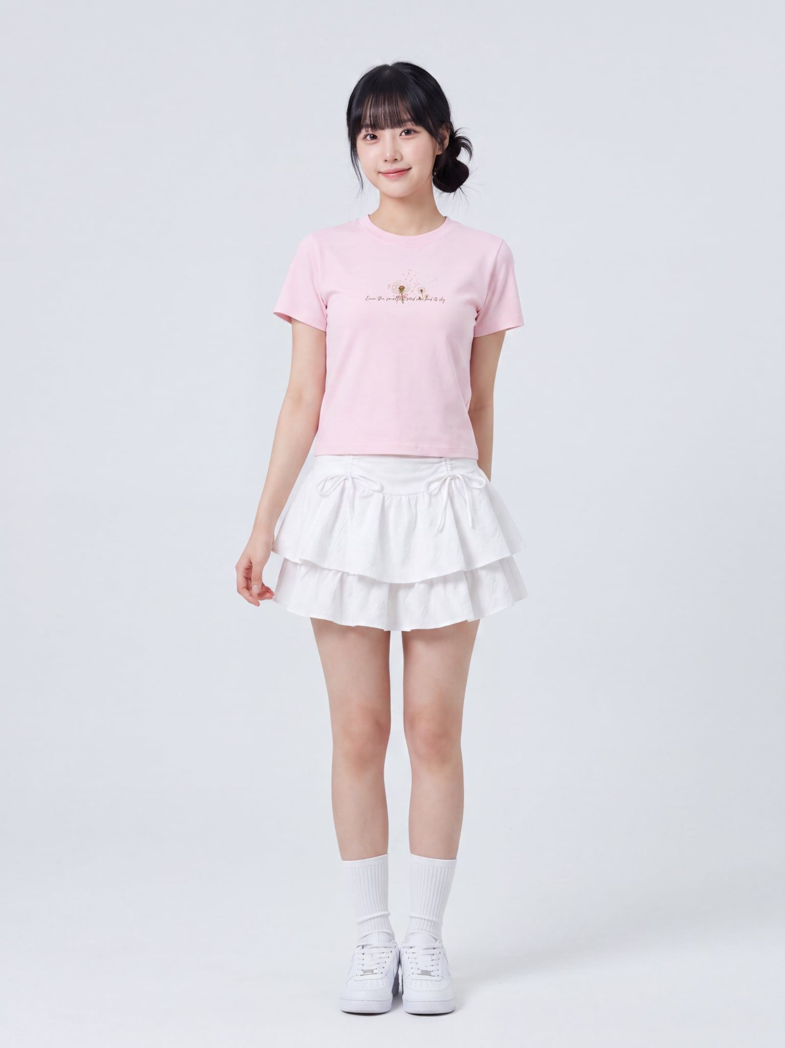 Áo Thun Nữ Baby fit Graphic BST Lovely Notes LIMEORANGE - Hồng