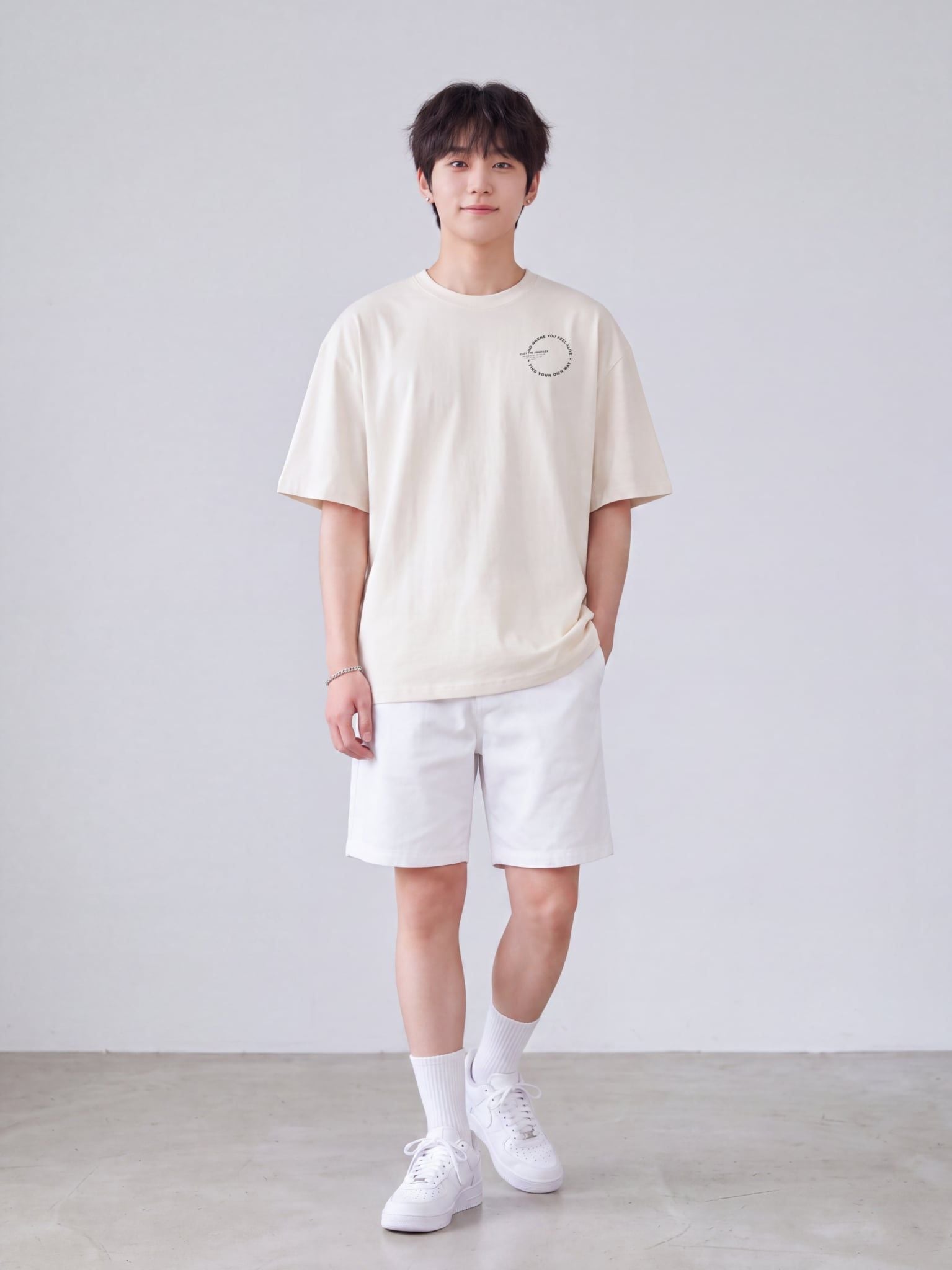 Áo thun Unisex Nam Nữ Boxy Fit Form Rộng Graphic LIMEORANGE - Kem