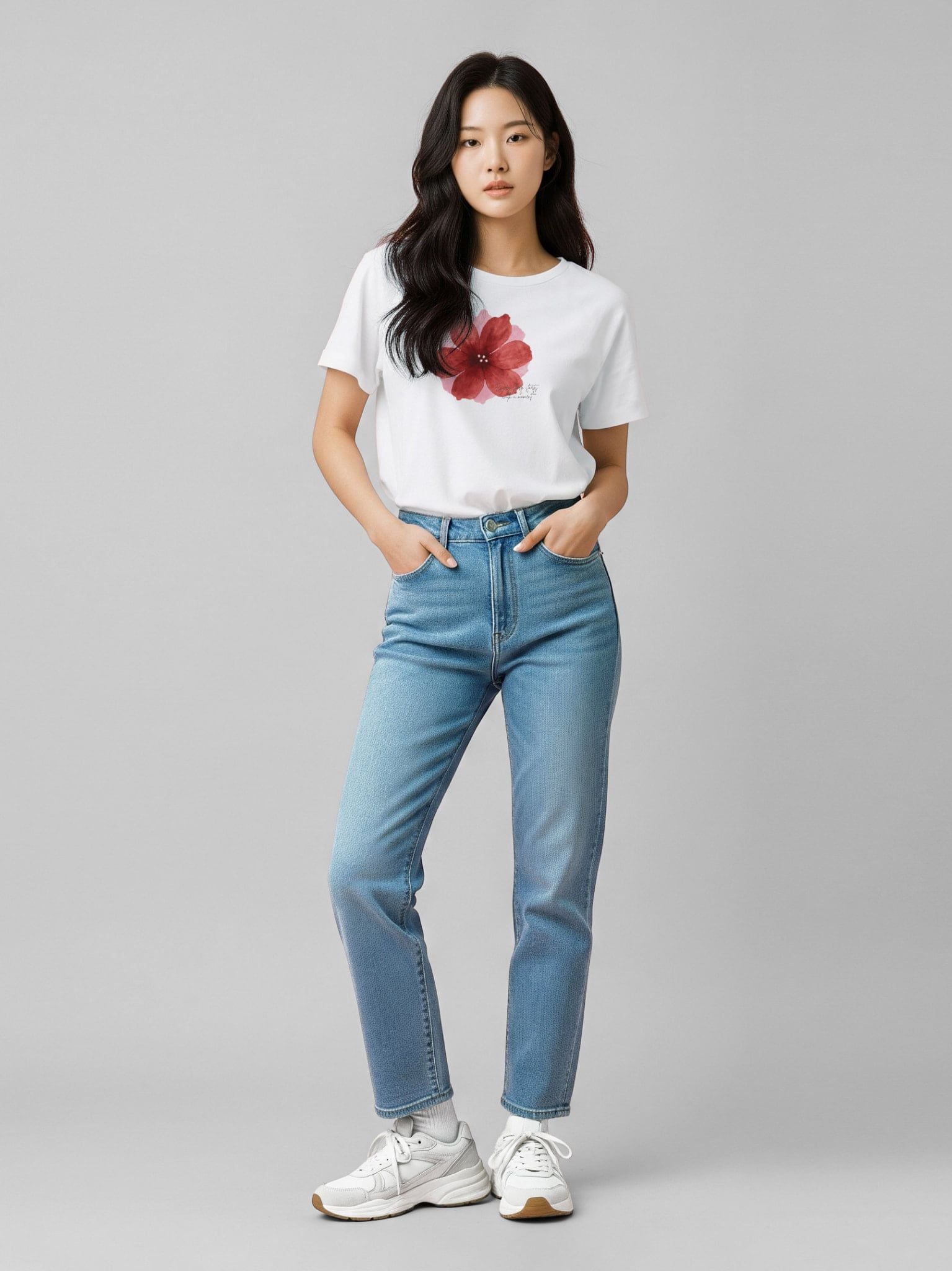 Áo thun hình in nữ - Bloom & Cute T-shirt