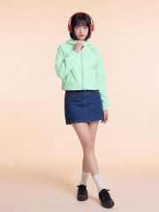Áo Khoác Dù Nữ Dáng Lửng Chống Nắng Trượt Nước Windstopper 10 LIMEORANGE