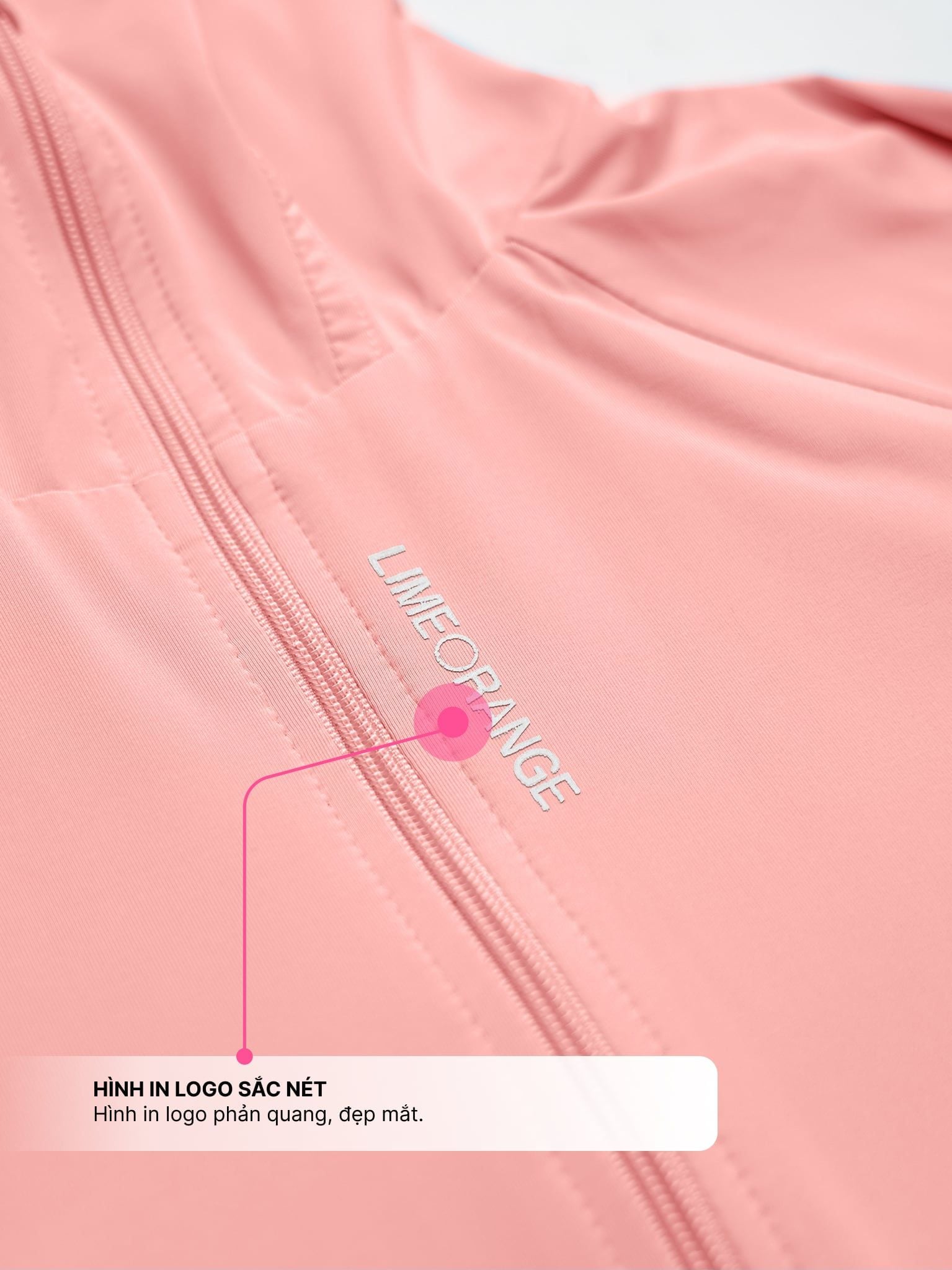 Áo Khoác Nữ Cánh Dơi UV Cool Lite Hoodie 2 Thun Lạnh Chống Tia UV LIMEORANGE