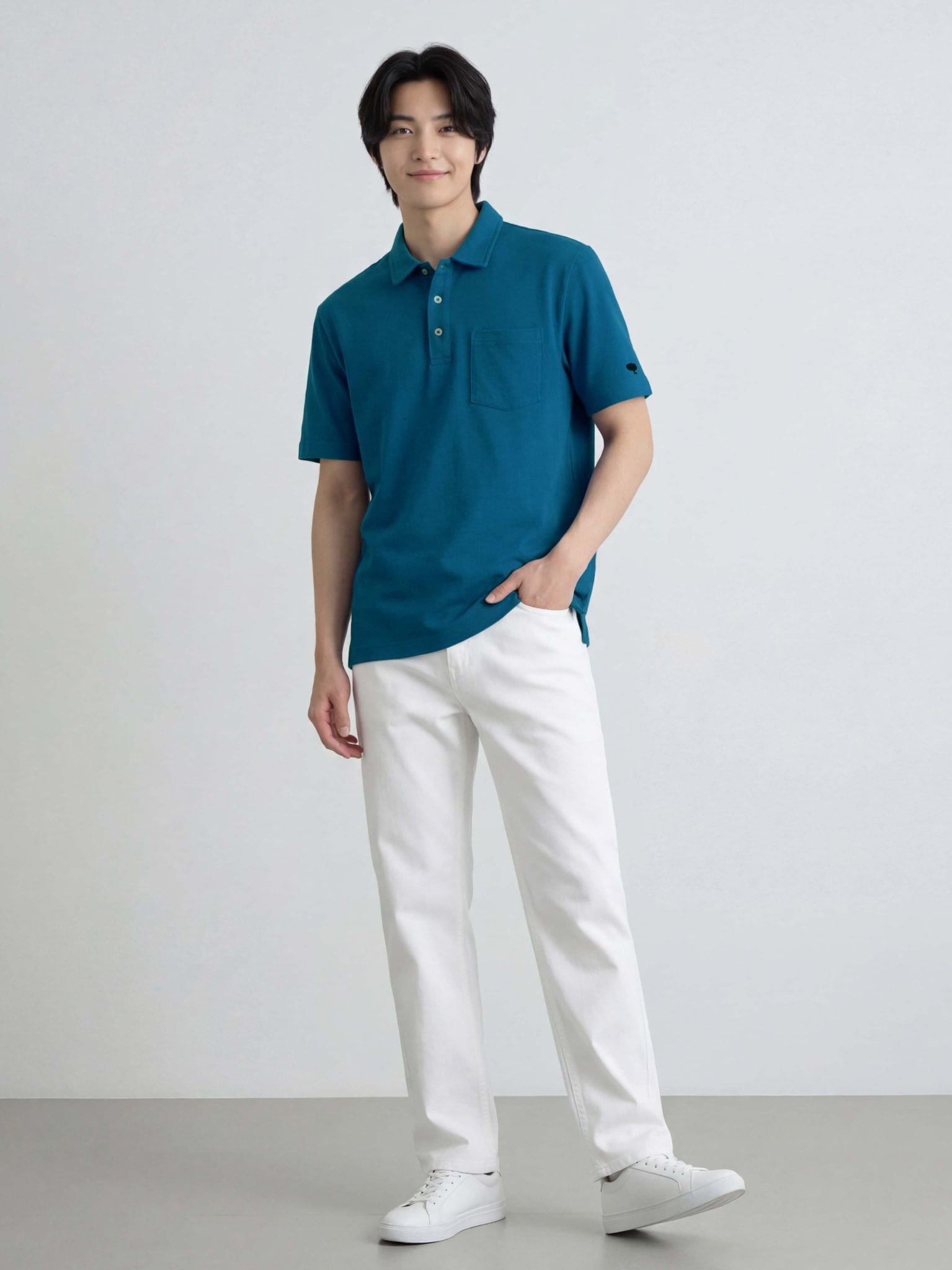 Áo Polo Cotton Piqué - Pique Cotton Polo shirts - Mino Navy