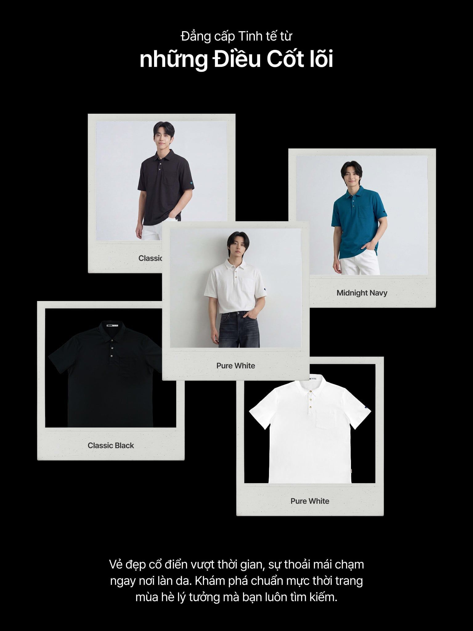 Áo Polo Cotton Piqué - Pique Cotton Polo shirts