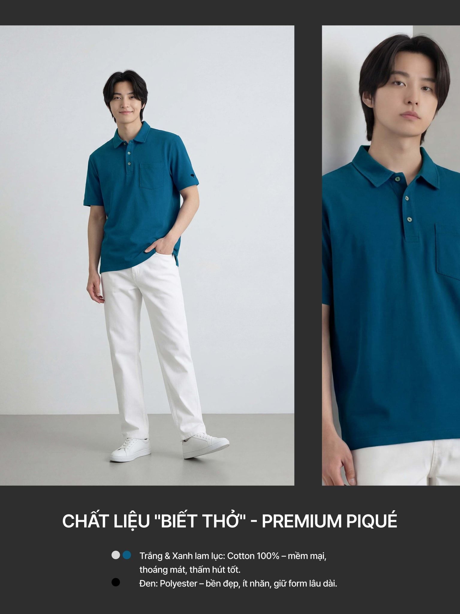 Áo Polo Cotton Piqué - Pique Cotton Polo shirts