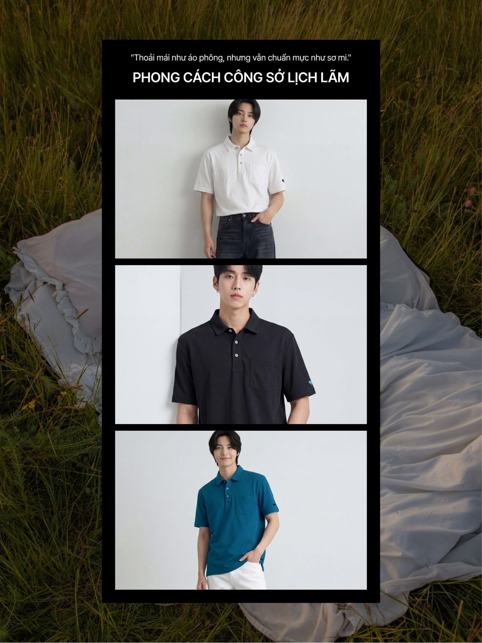 Áo Polo Cotton Piqué - Pique Cotton Polo shirts