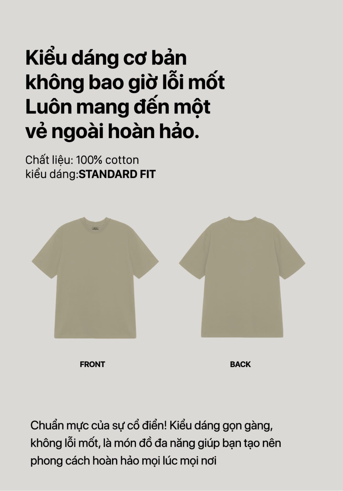 Áo Thun Trơn Nam Nữ Standard Fit Basic Plus 5 LIMEORANGE