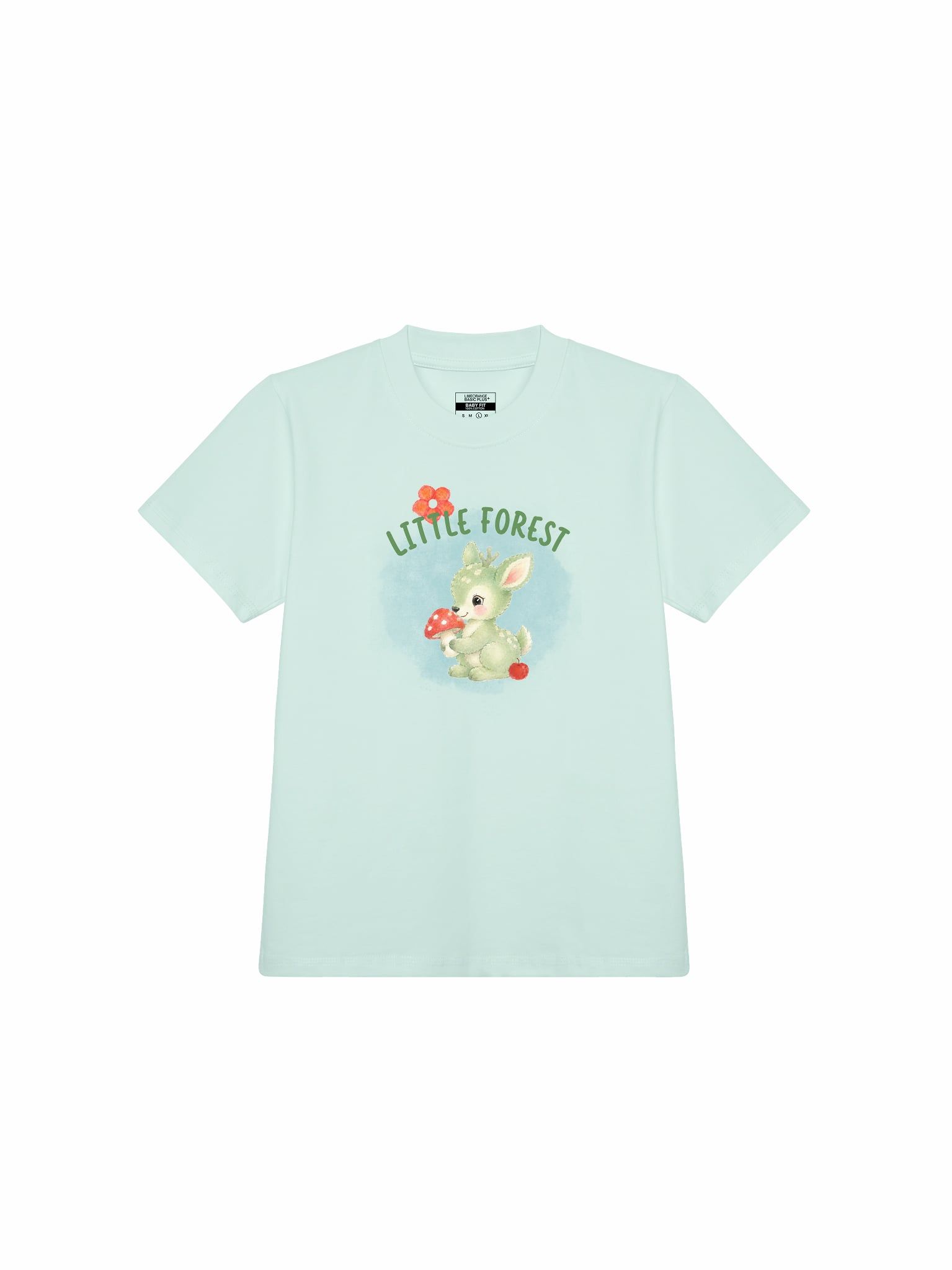 Áo thun Nữ Baby fit Graphic Litter Forest LIMEORANGE