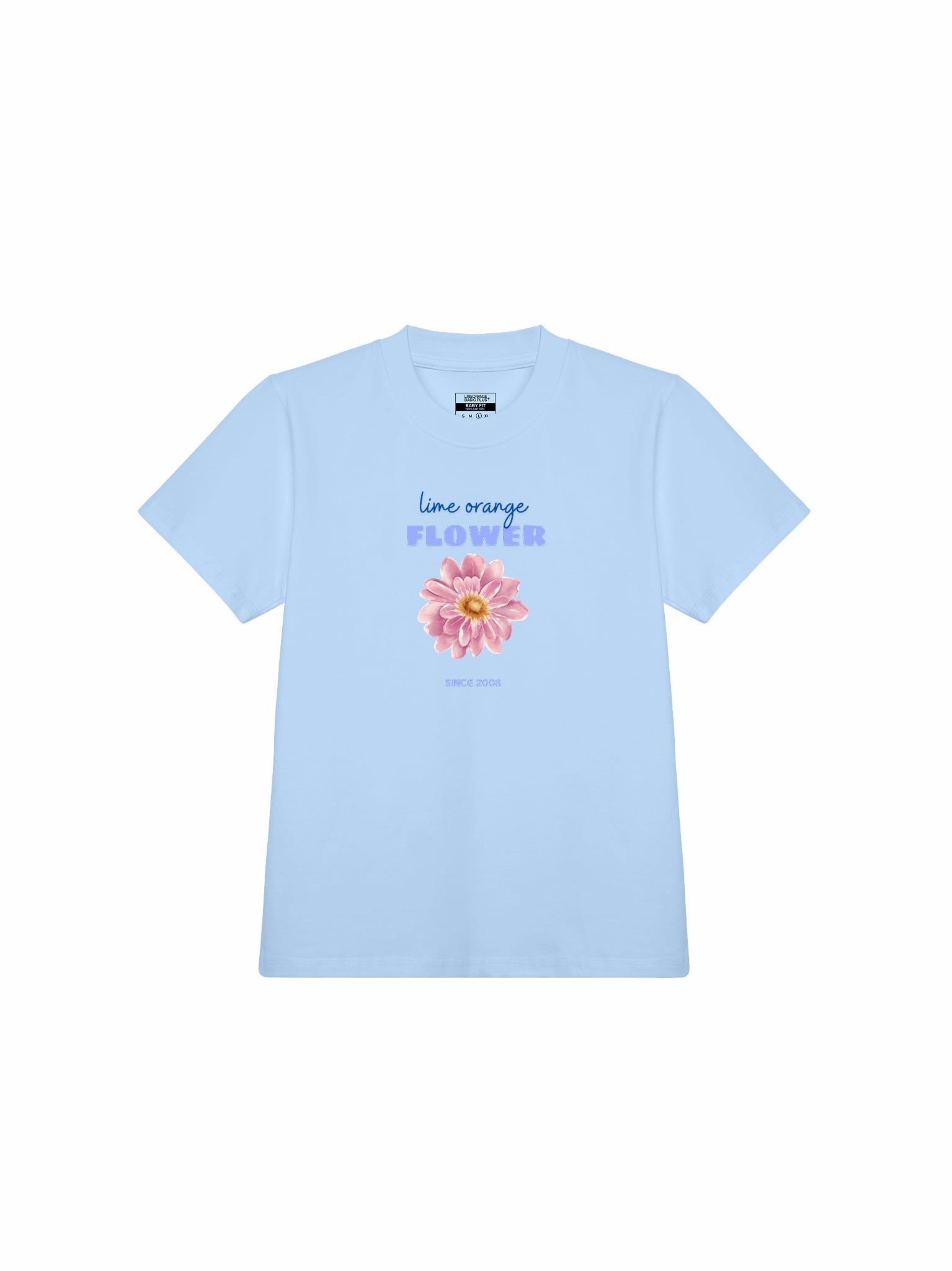 Áo Thun Baby Fit Graphic Flower LIMEORANGE