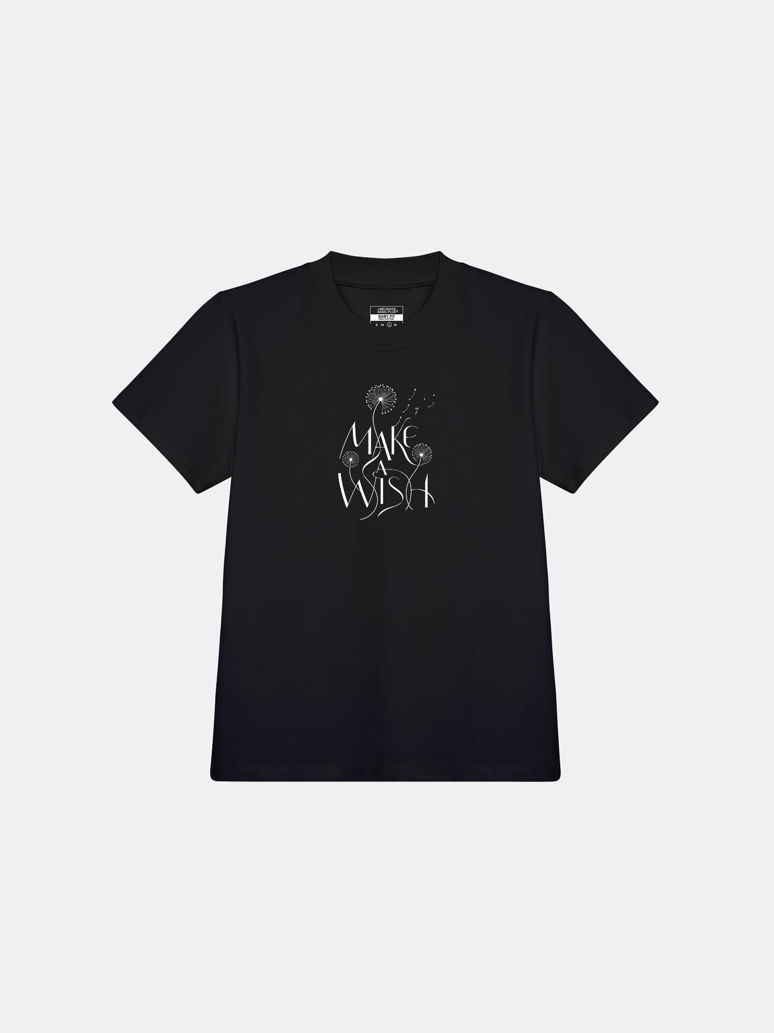 Áo Thun Nữ Baby fit Graphic BST Lovely Notes LIMEORANGE