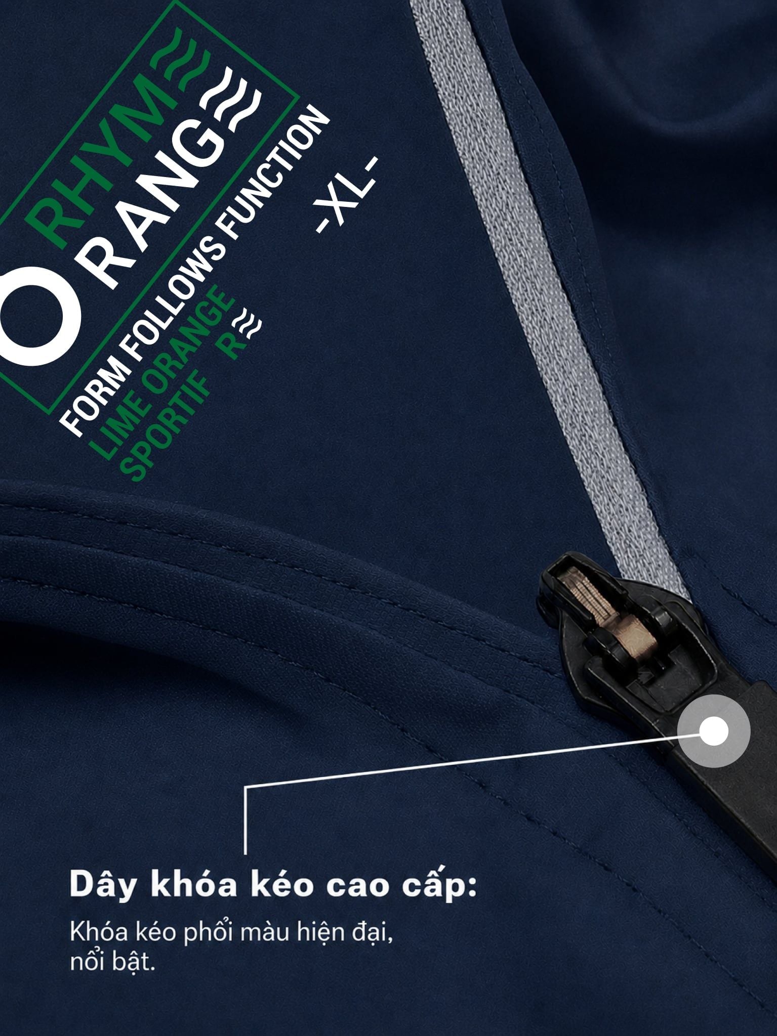 Áo Khoác Dù Nam Chống Nắng Trượt Nước Windstopper 10 LIMEORANGE