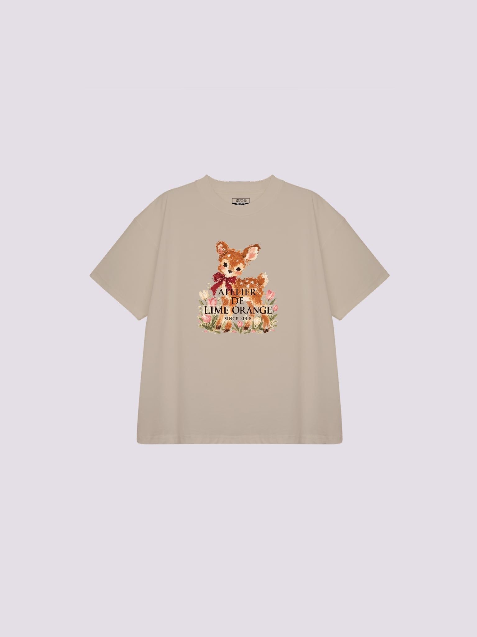 Áo thun Nữ Boxy Fit Form Rộng BST Dear Her - Nâu