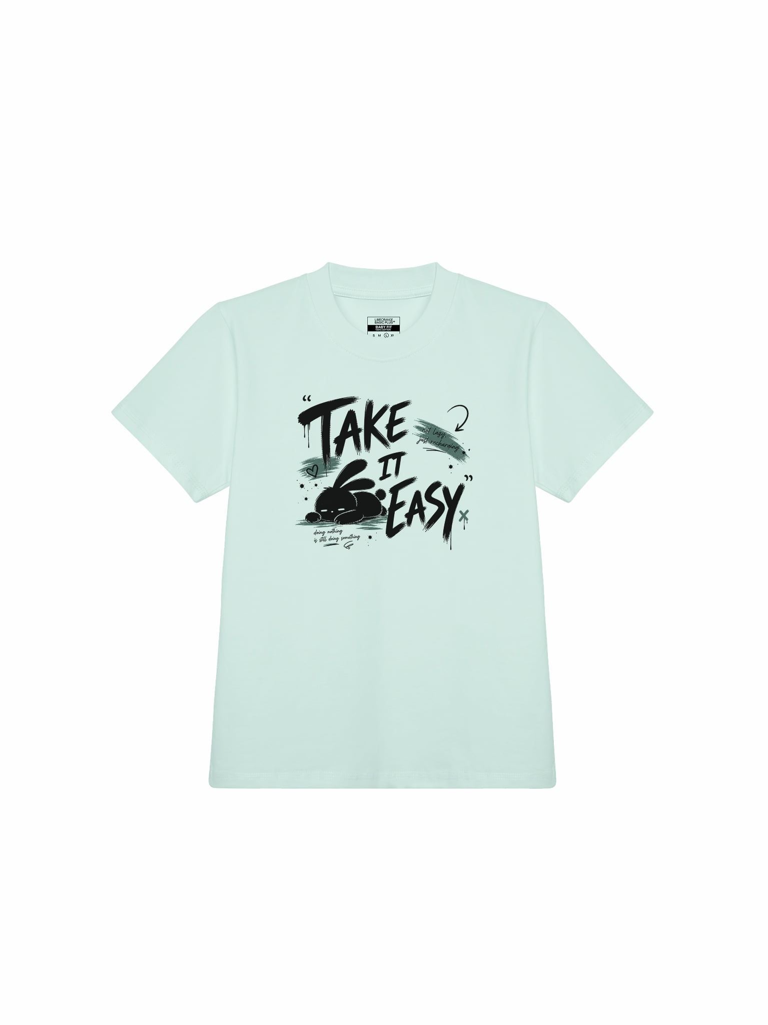 Áo thun Nữ Baby fit Graphic Take It Easy LIMEORANGE