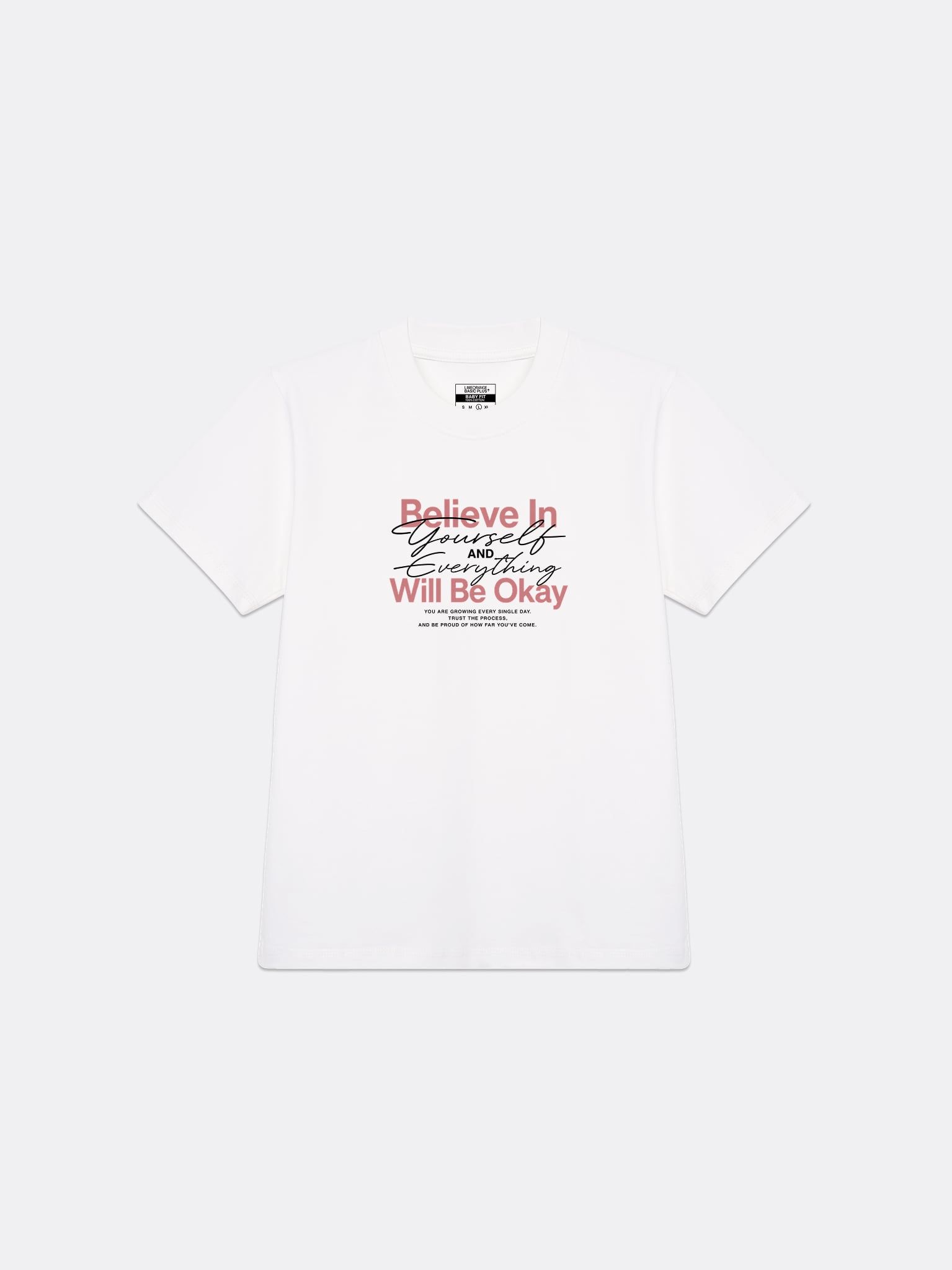 Áo Thun Nữ Baby fit Graphic BST Lovely Notes LIMEORANGE