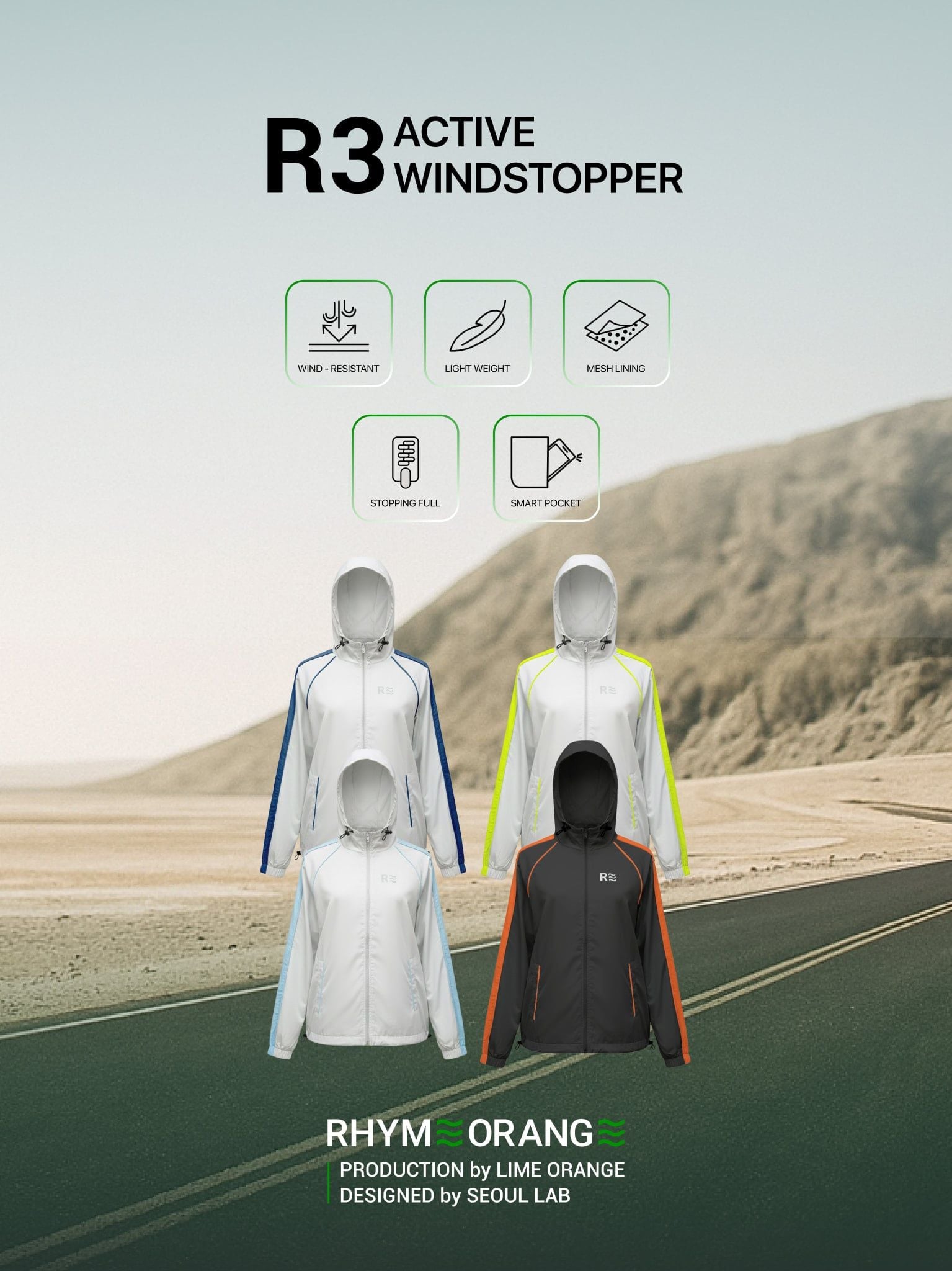 Áo khoác dù nữ - R3 Active Windstopper