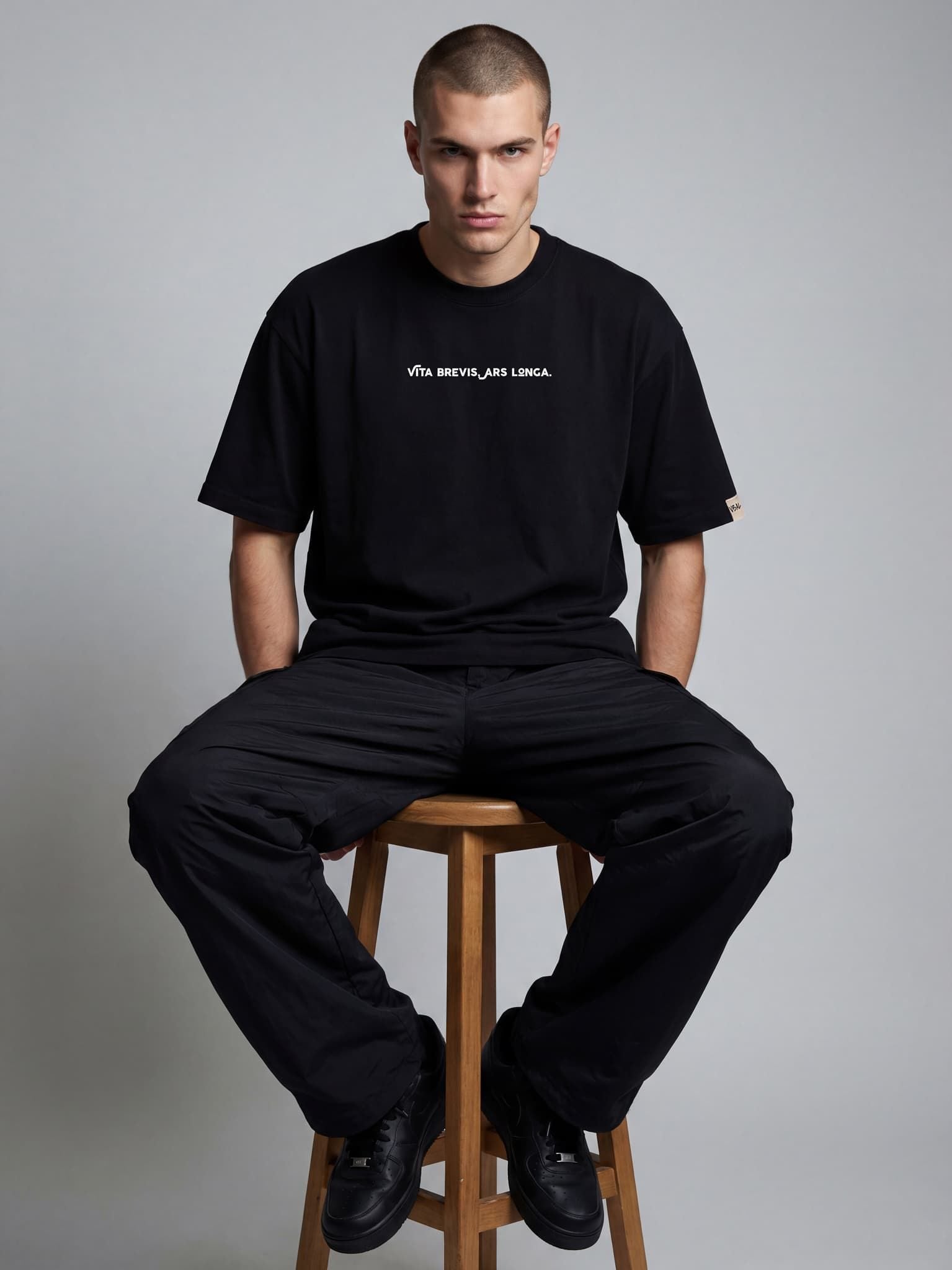 Áo Thun Cao Cấp Unisex Graphic VBAL T-Shirt Ver.1 LIMEORANGE - Đen