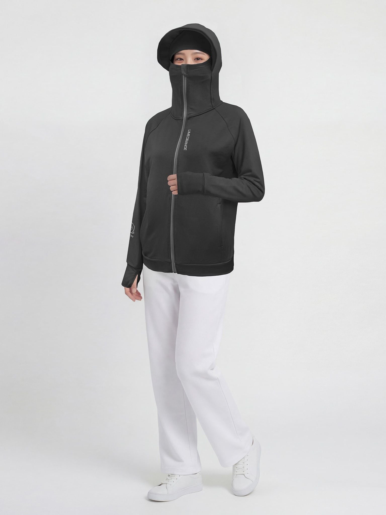 Áo khoác chống nắng chống tia UV - UV SUNSCREEN HOODIE - Đen