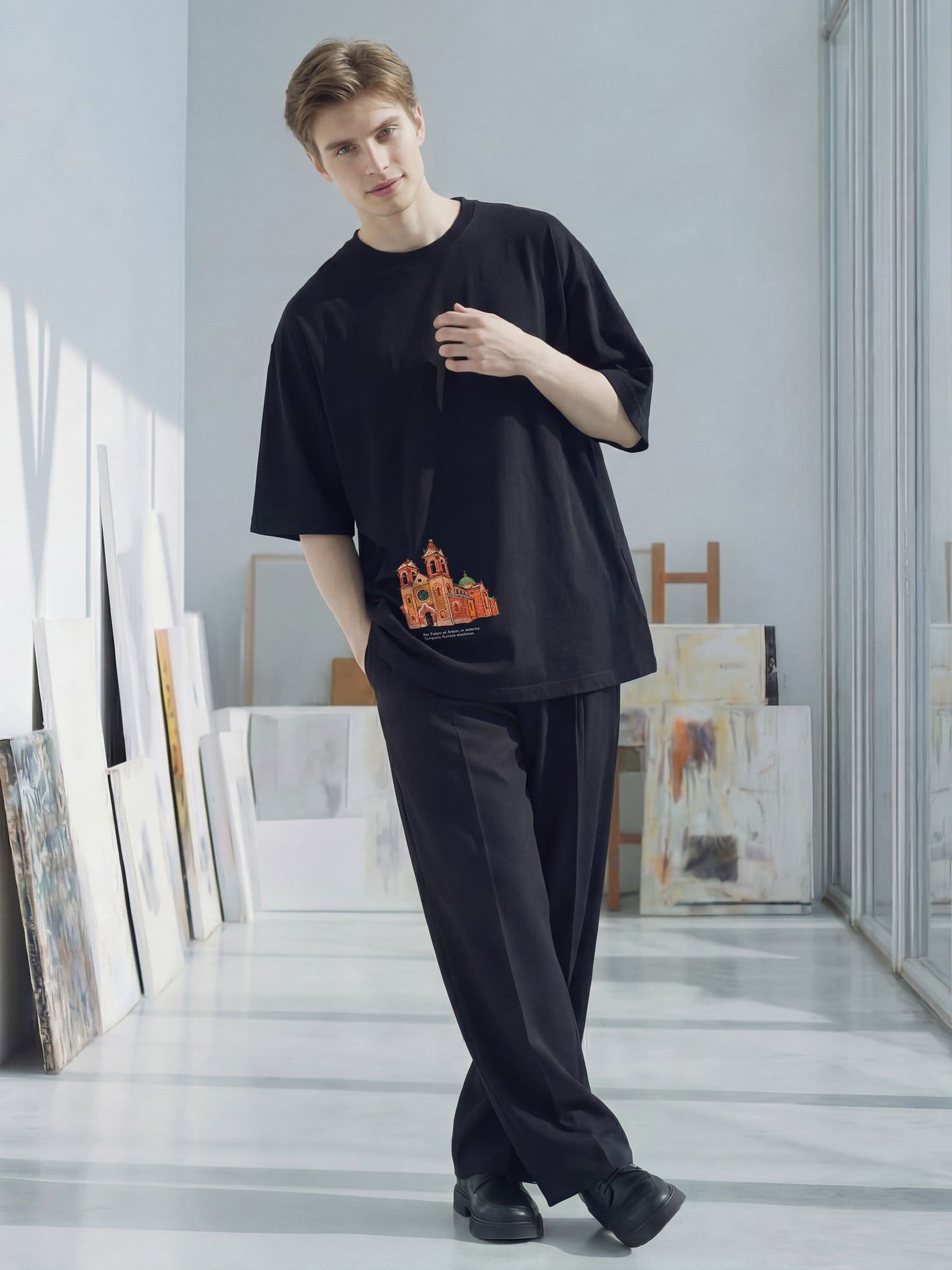 Áo thun hình in cao cấp VBAL - VBAL T-shirt Ver.2 - Đen