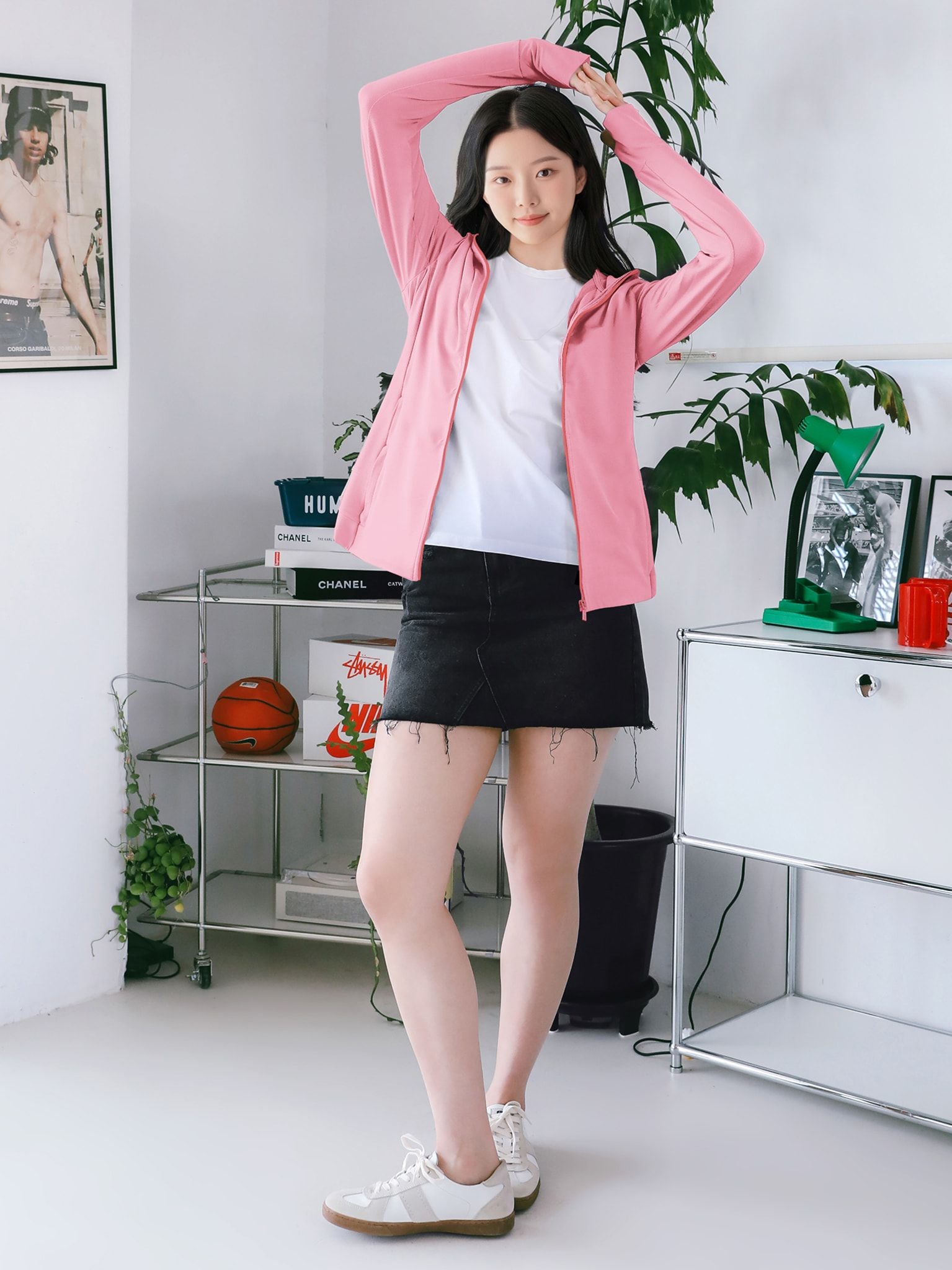 Áo khoác chống nắng, kháng khuẩn - AIR HOODIE HARDSKIN 3 - Hồng Nhạt