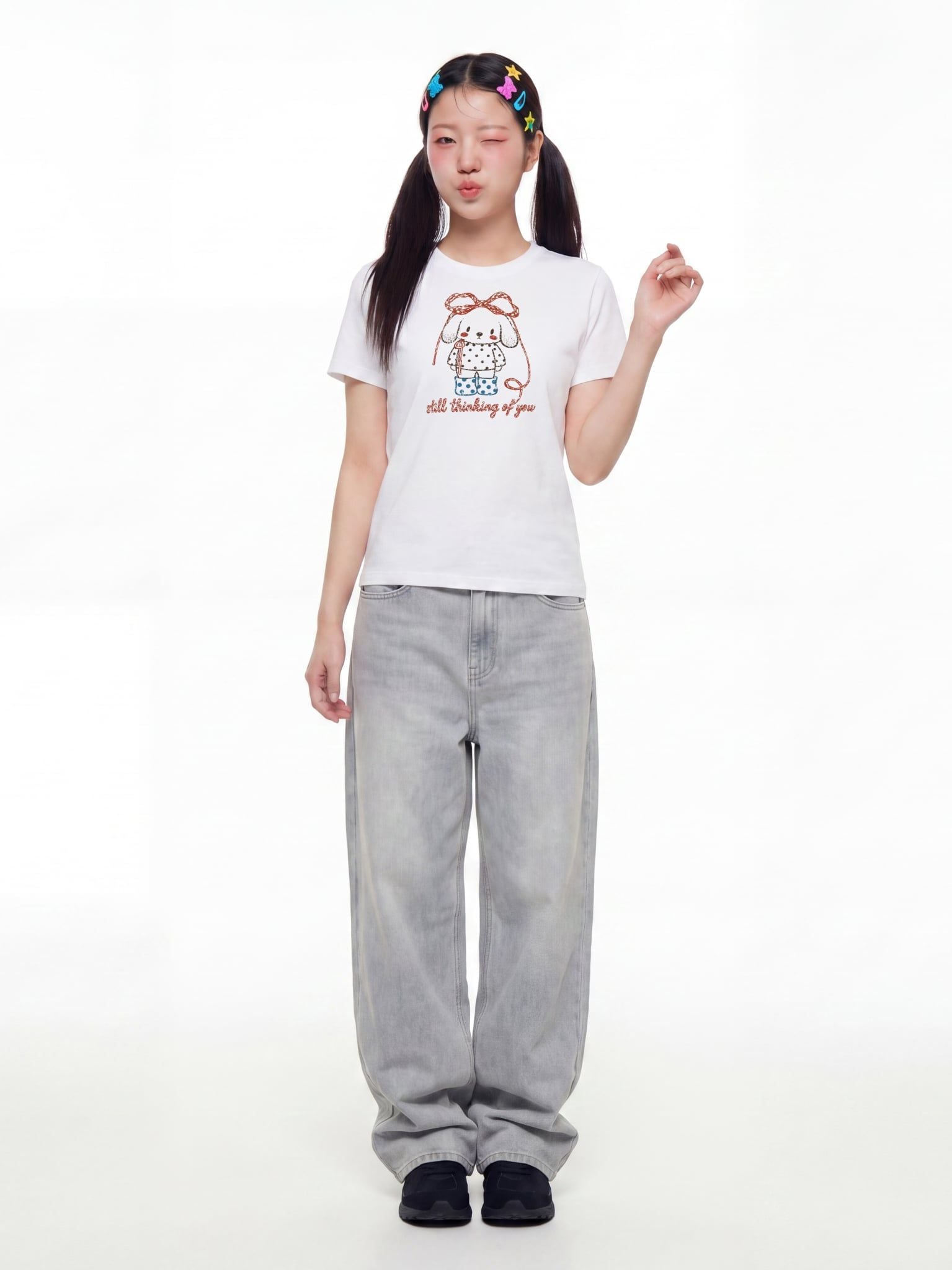 Áo Thun Baby Fit Graphic Still Thinking Of You LIMEORANGE