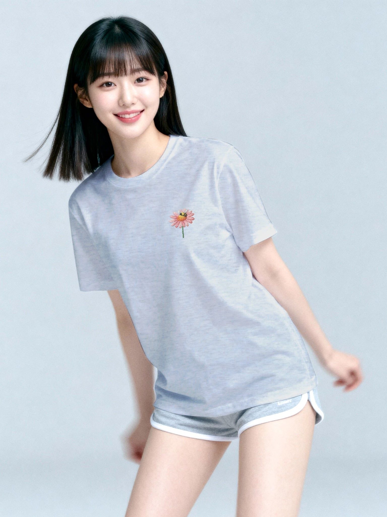 Áo thun hình in nữ - Floral Whispers T-shirt