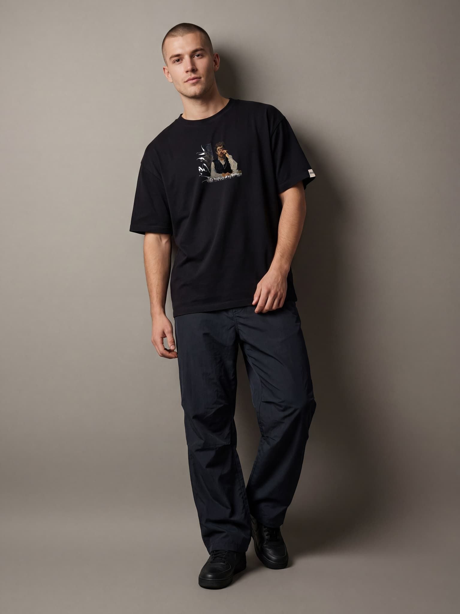 Áo Thun Cao Cấp Unisex Graphic VBAL T-Shirt Ver.1 LIMEORANGE - Đen