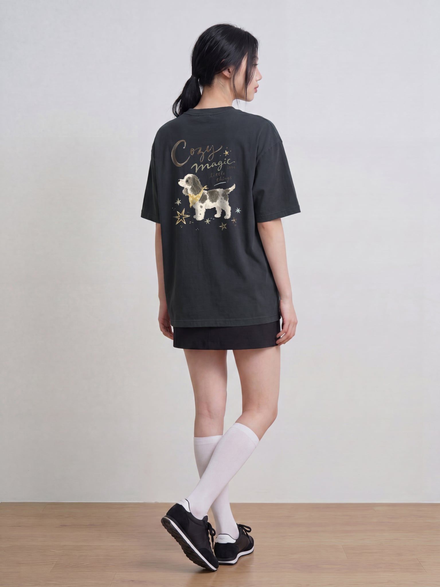 Áo Thun Nữ Oversize Graphic Cozy Magic LIMEORANGE