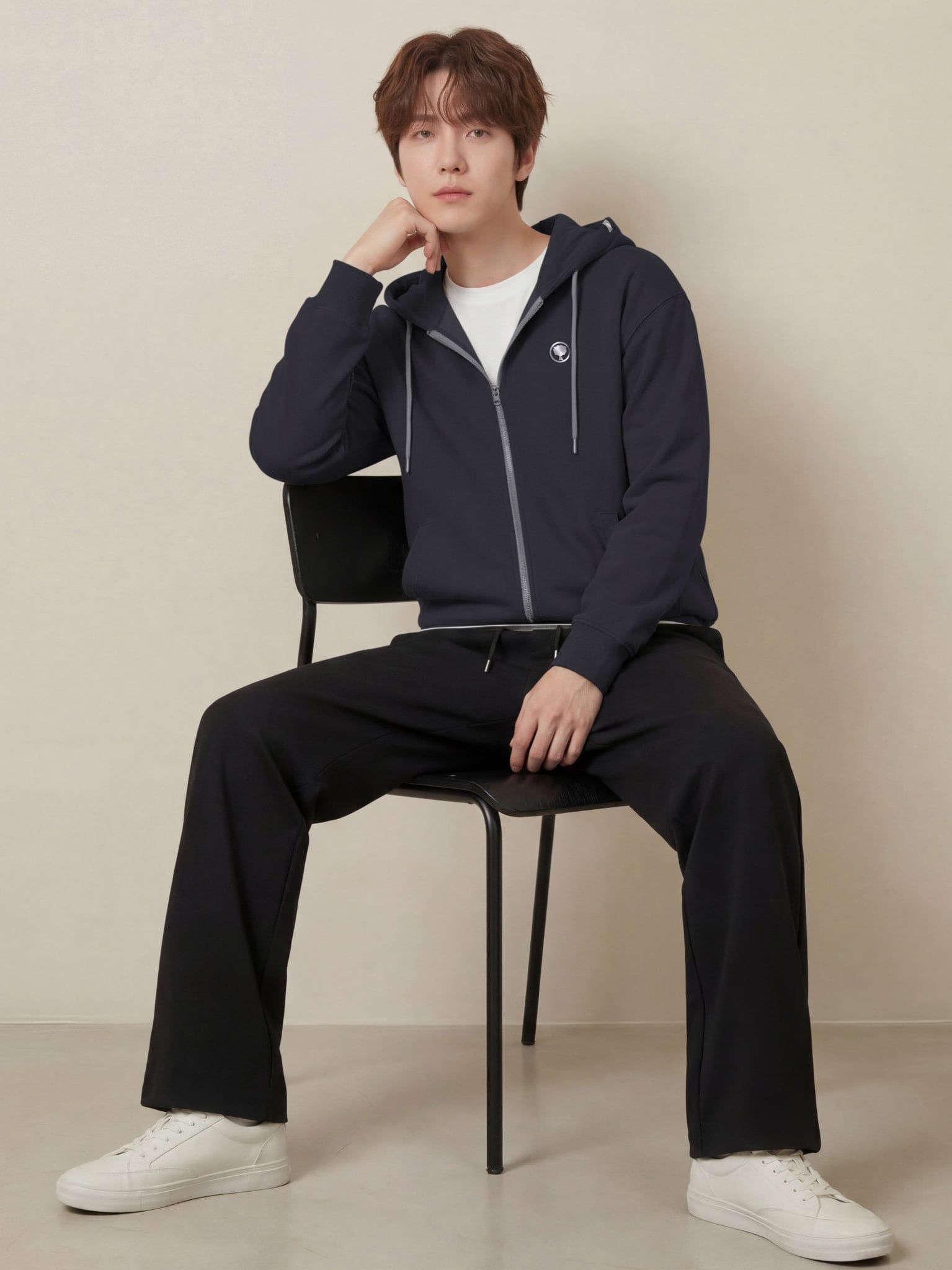 ÁO KHOÁC COTTON NAM CHỐNG NẮNG 99,95% HOODIE WINGS – LIMEORANGE