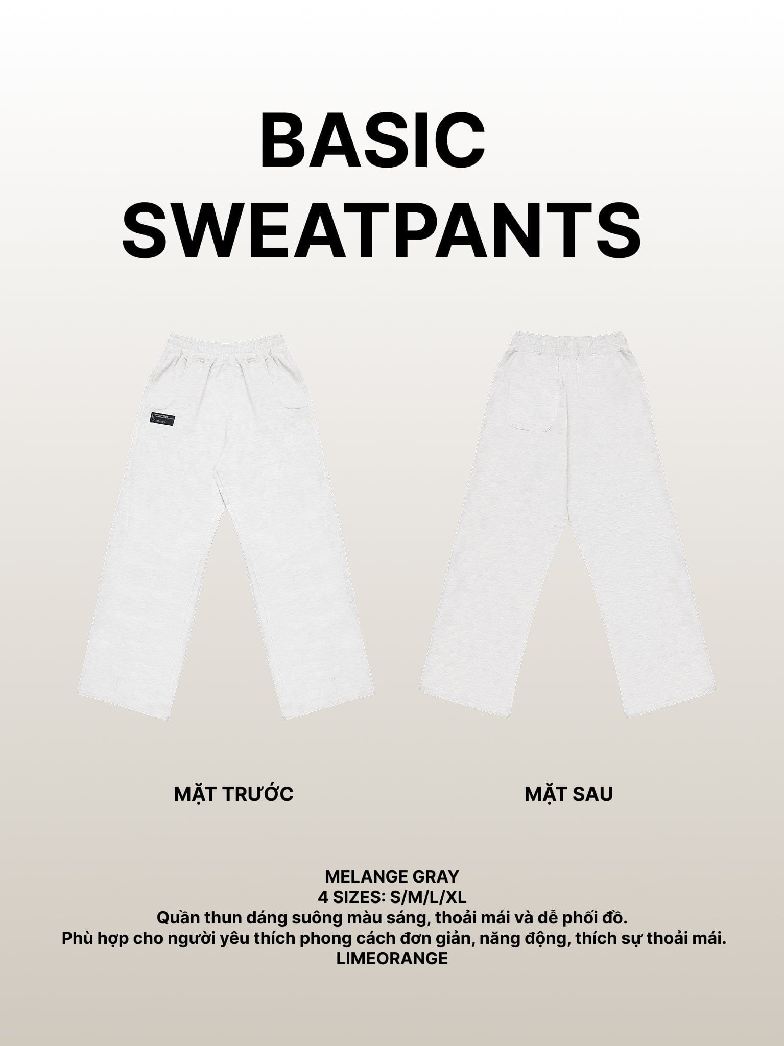 Quần Jogger Thun Basic - Basic Sweatpants