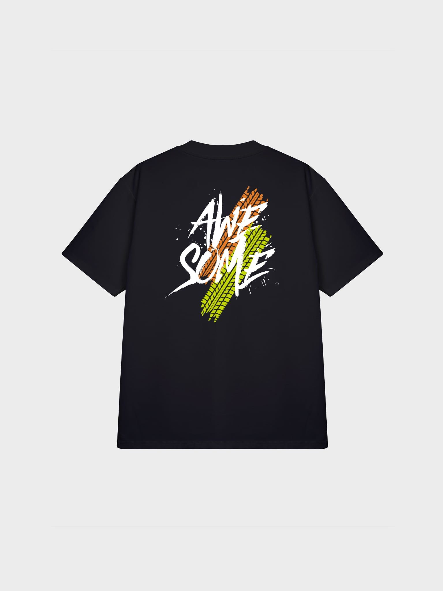 Áo Thun Nam Oversize Graphic AWESOME LIMEORANGE