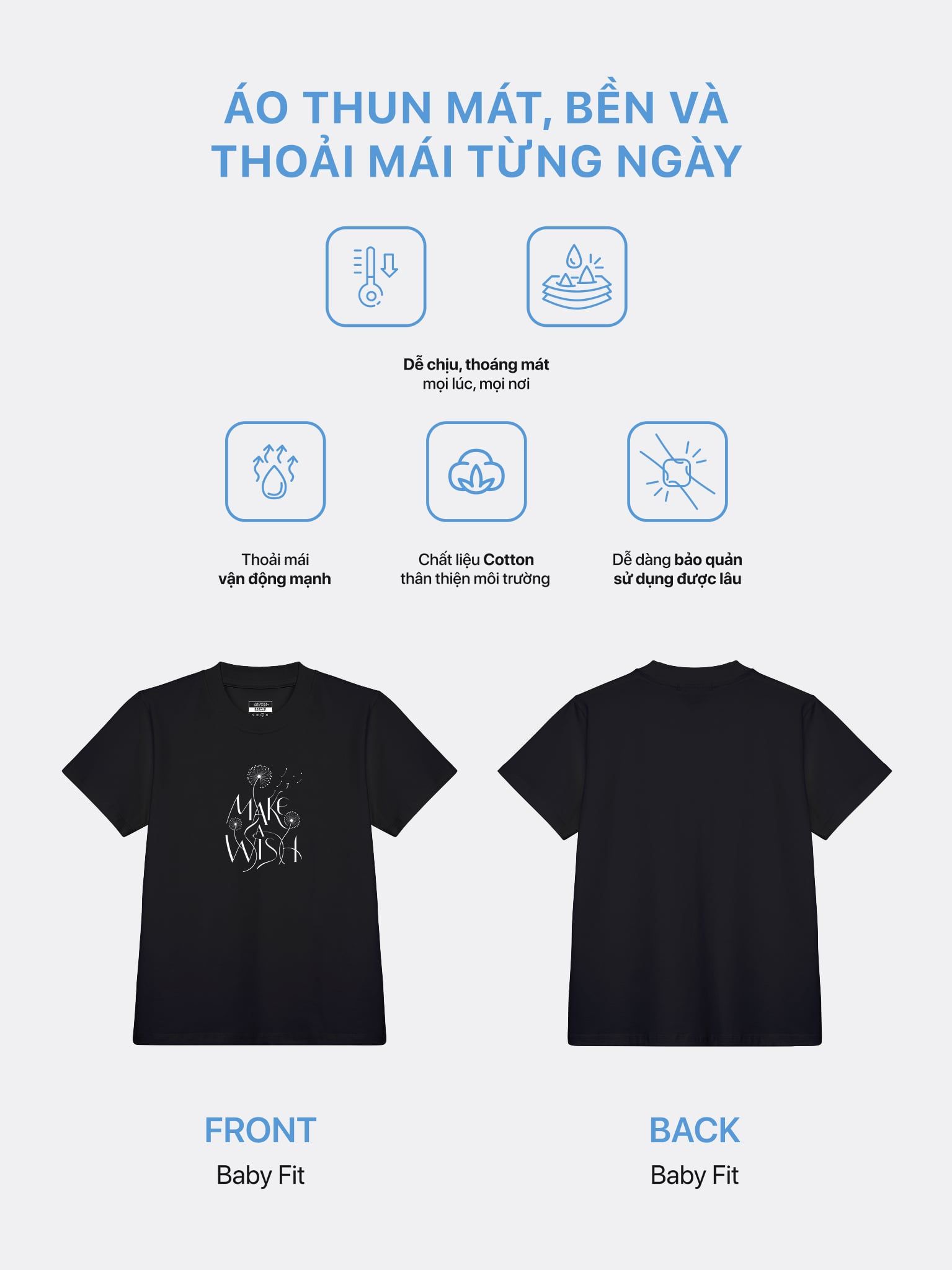 Áo Thun Nữ Baby fit Graphic BST Lovely Notes LIMEORANGE
