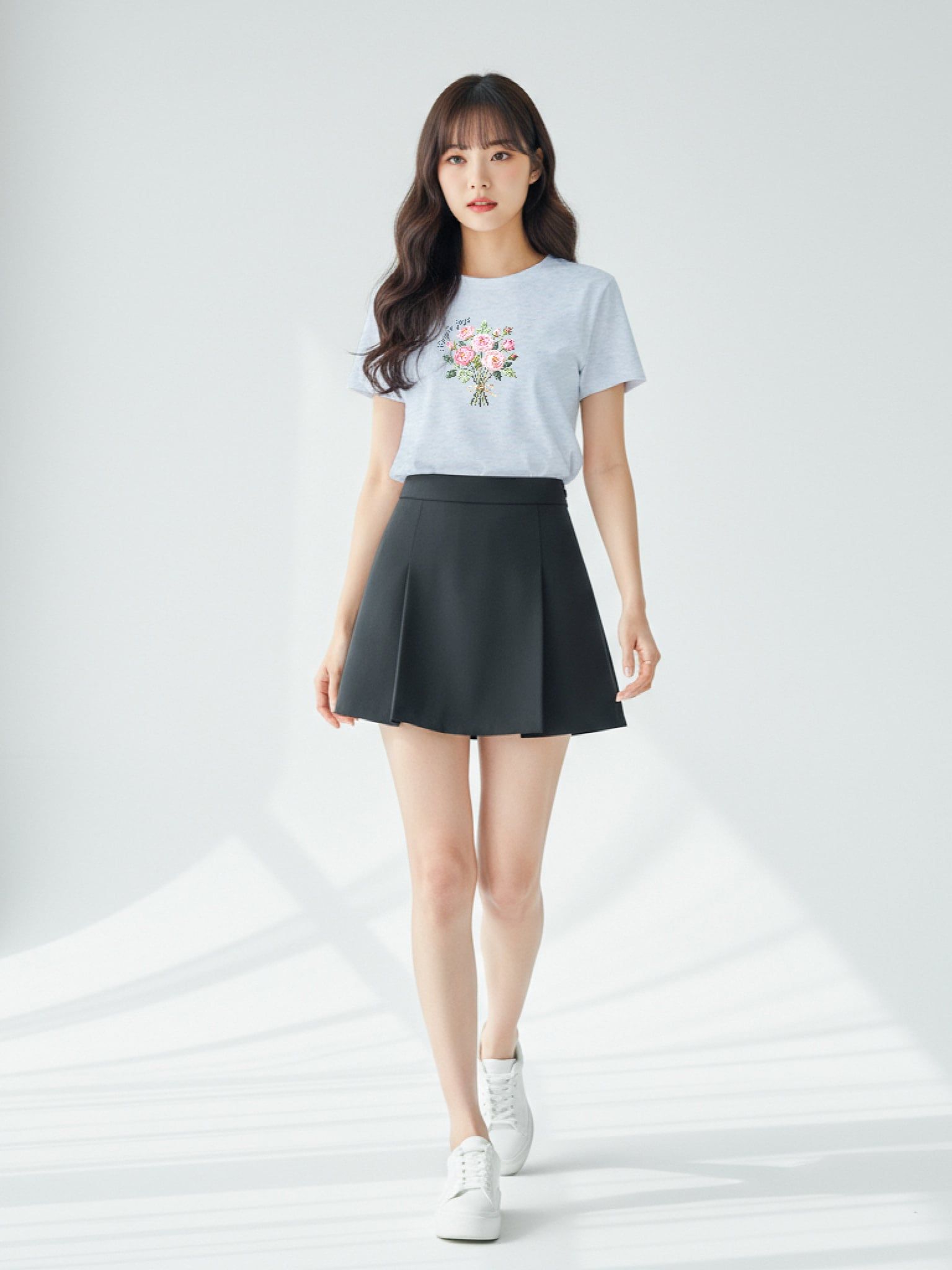 Áo thun hình in nữ - Floral Whispers T-shirt